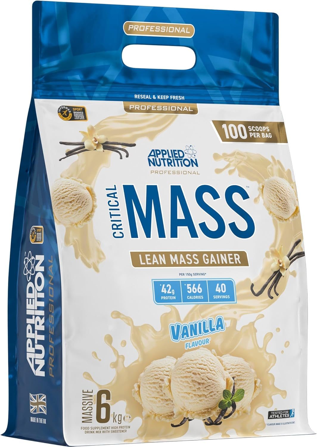Applied Nutrition Critical Mass Professional - Vanilla 6kg