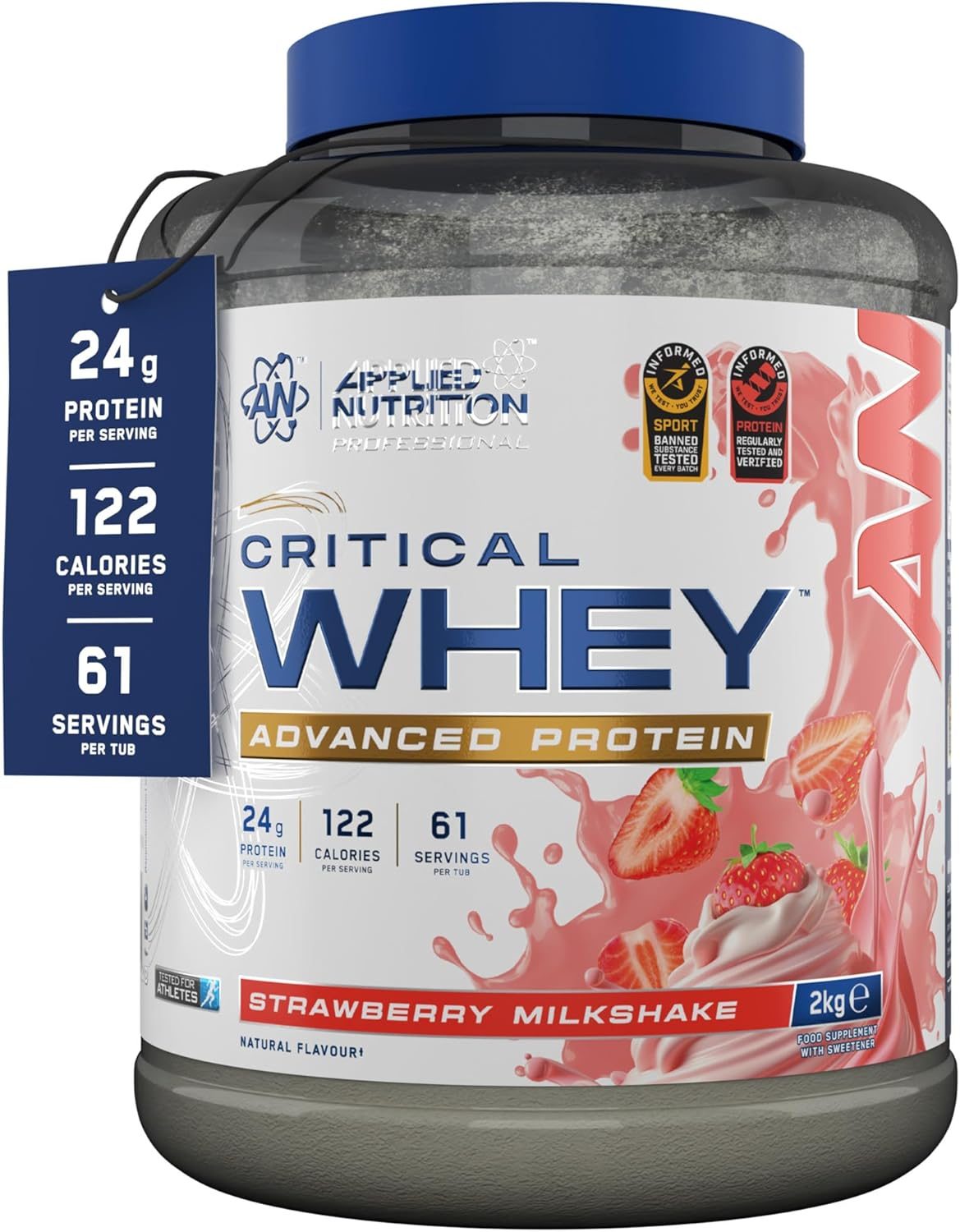 Applied Nutrition Critical Whey - Strawberry Milkshake 2kg