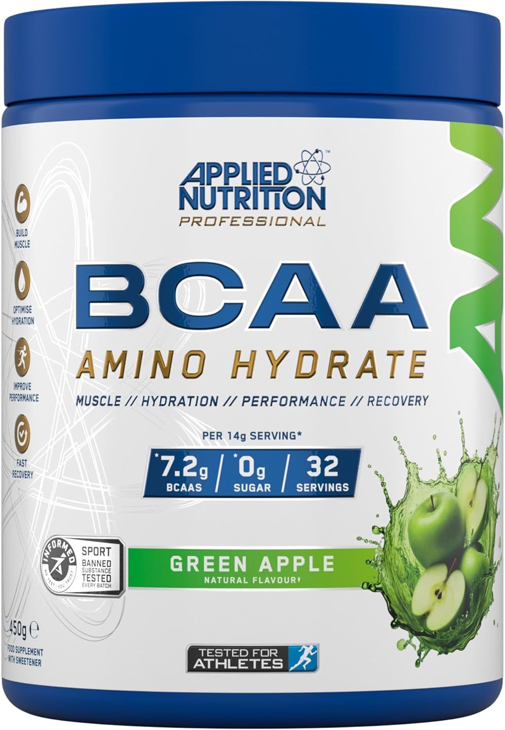 Applied Nutrition Bcaa Amino Hydrate - Green Apple 450g