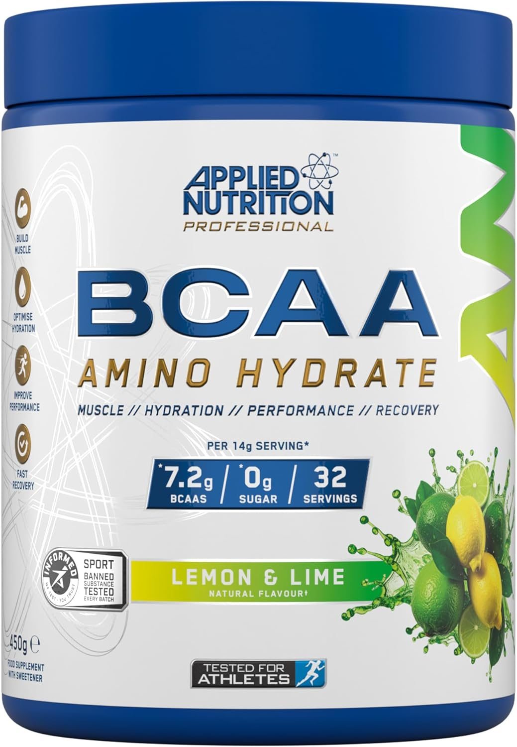 Applied Nutrition Bcaa Amino Hydrate - Lemon & Lime 450g