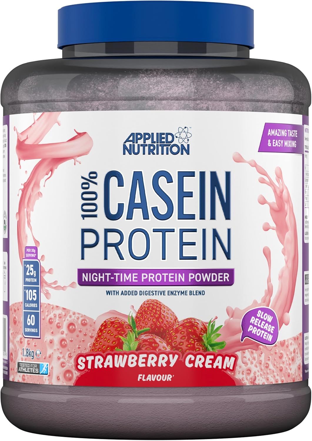 Applied Nutrition Casein - Strawberry 1.8kg