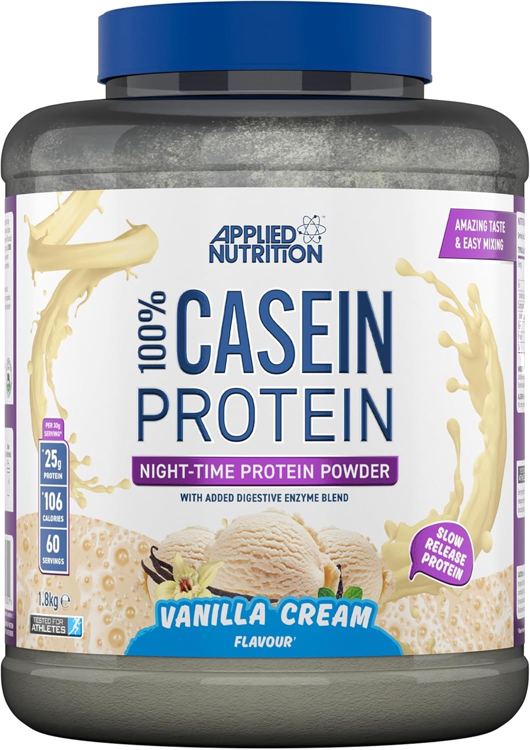 Applied Nutrition Casein - Vanilla Cream 1.8kg