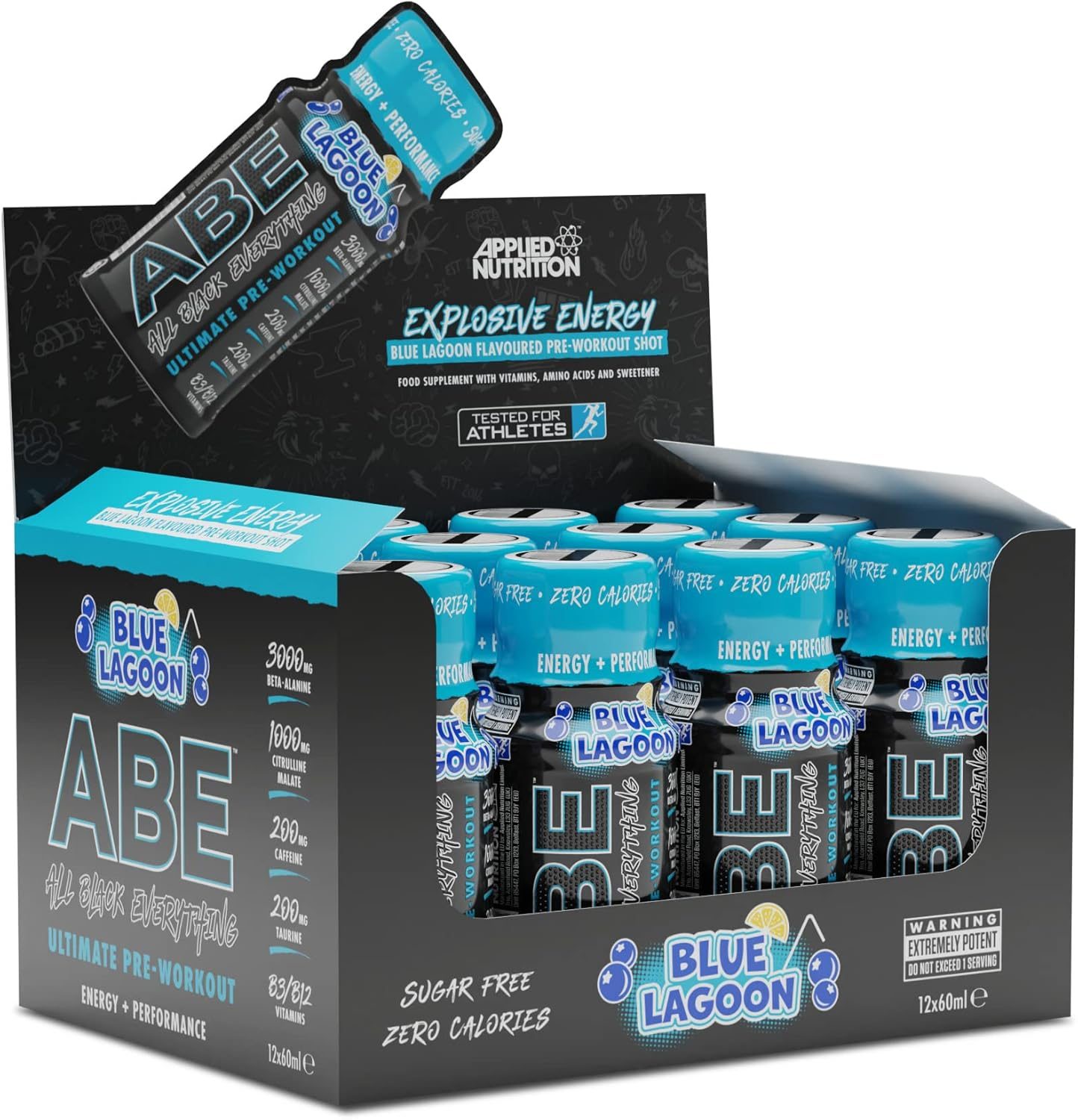 Applied Nutrition Abe Shots - Blue Lagoon 12x60ml