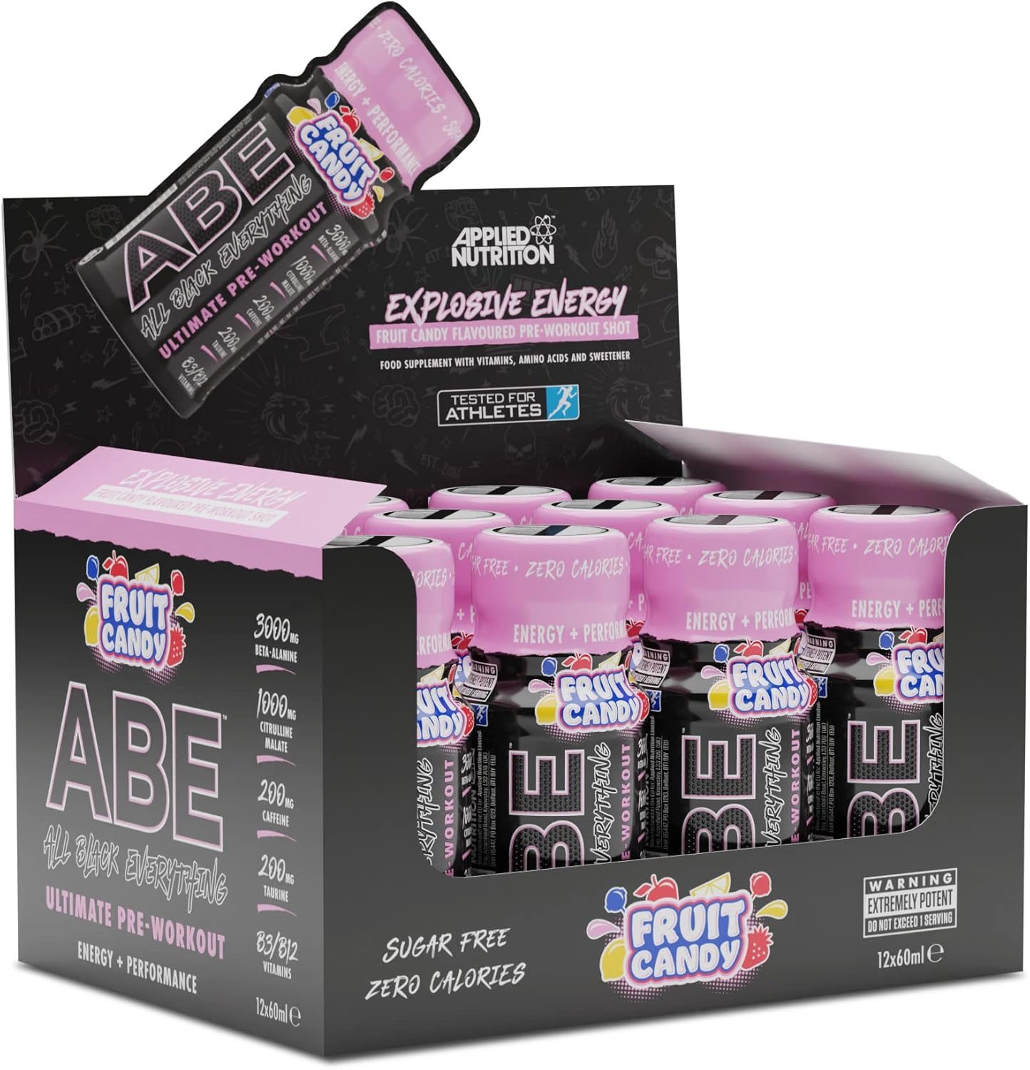 Applied Nutrition Abe Shots - Fruit Candy 12x60ml