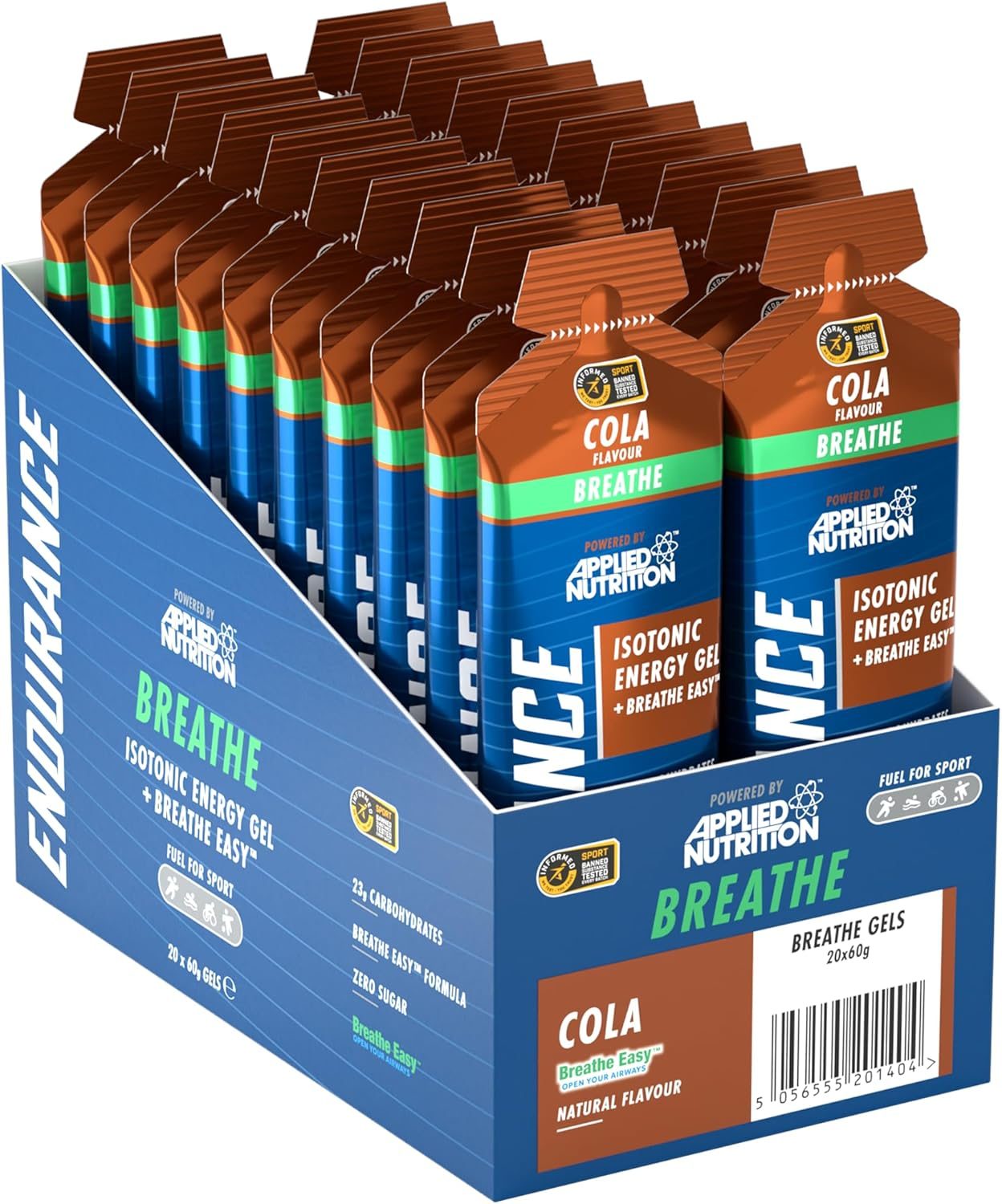 Applied Nutrition Endurance Velocity Breathe Gel (20x60g) - Cola