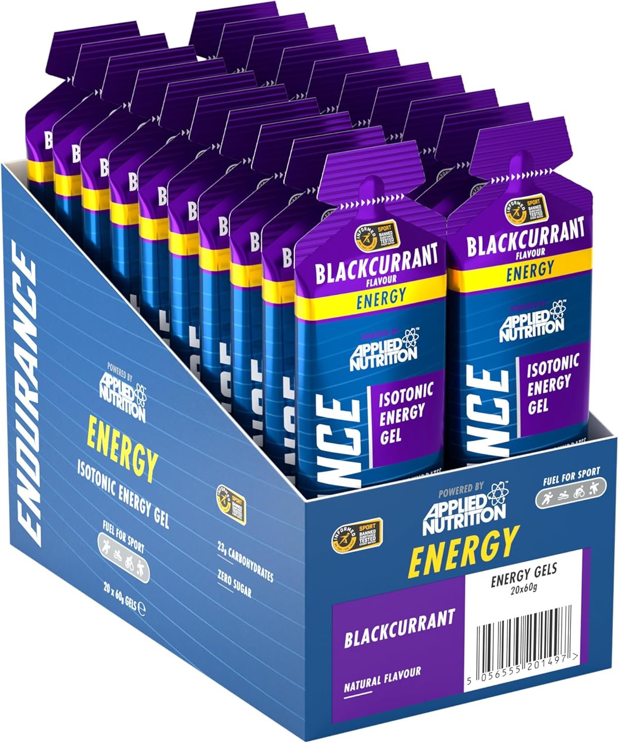 Applied Nutrition Endurance Velocity Energy Gel (20x60g) - Blackcurrant