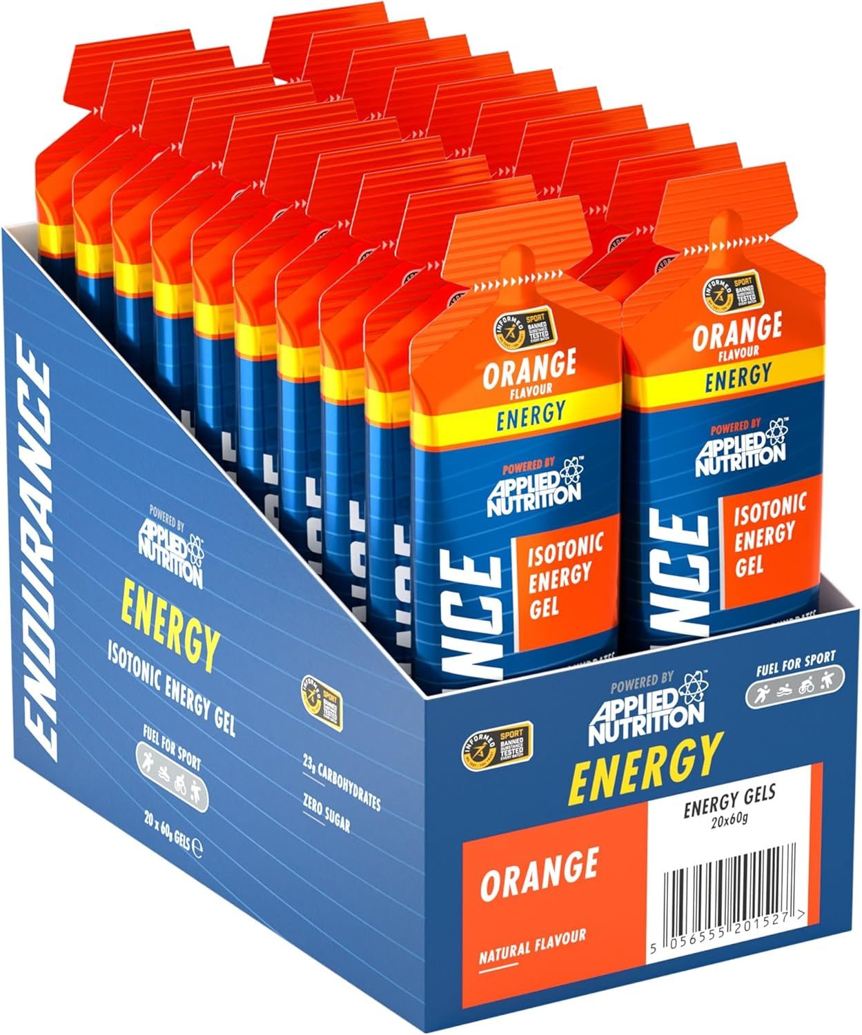 Applied Nutrition Endurance Velocity Energy Gel (20x60g) - Orange