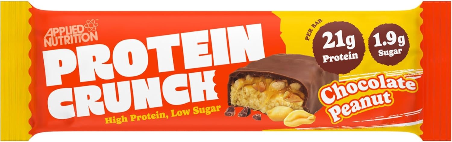 Applied Nutrition Protein Crunch Bar (12x62g) - Milk Chocolate Peanut — view 2