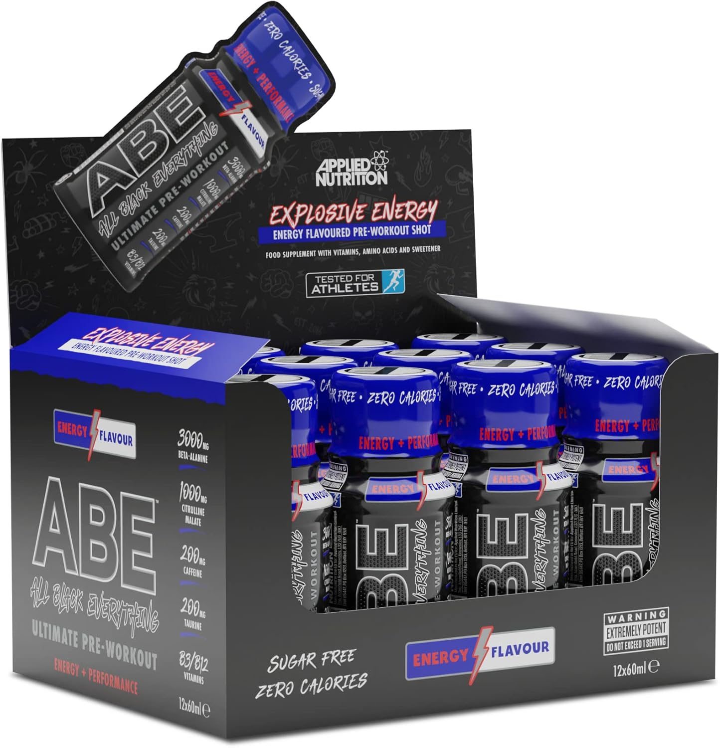 Applied Nutrition Abe Shots - Energy 12x60ml
