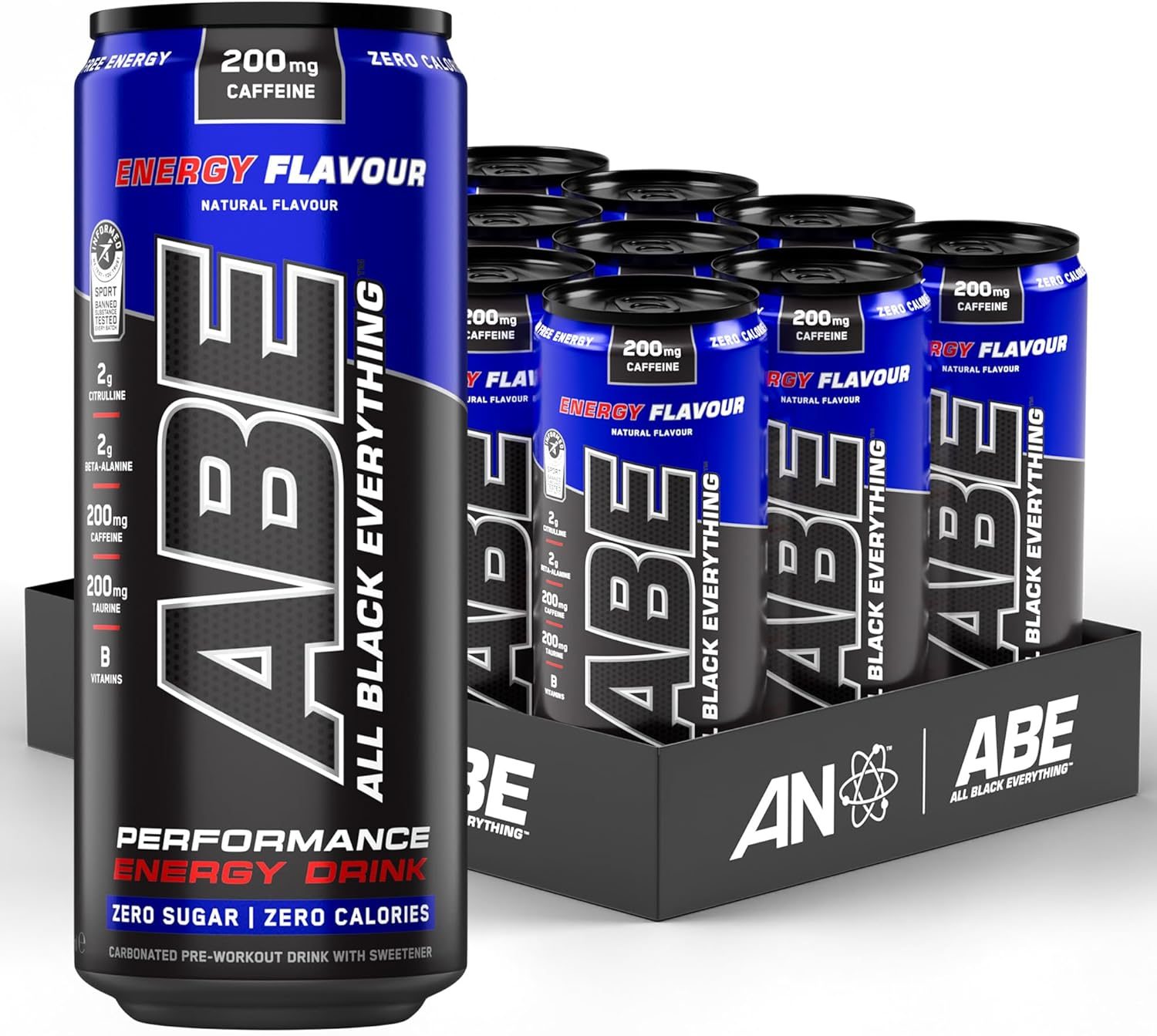 Applied Nutrition Abe Carbonated Can (12x330ml) - Energy
