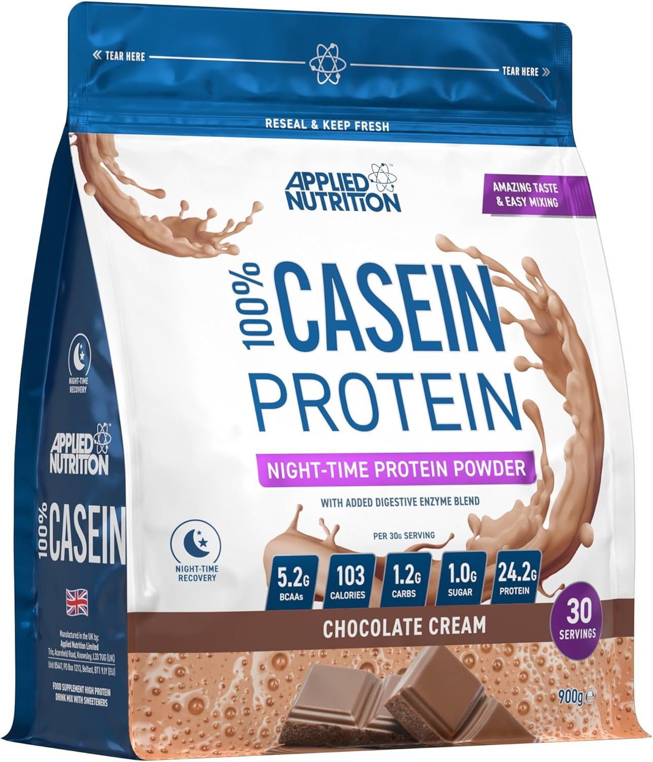 Applied Nutrition Casein - Chocolate 900g