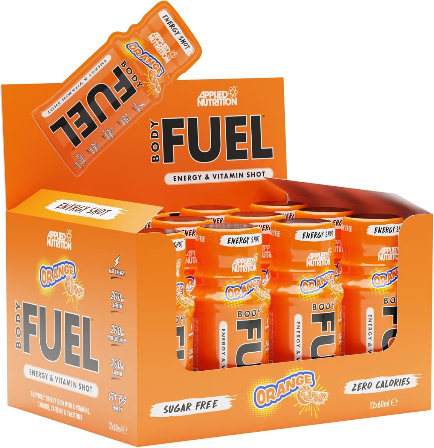 Applied Nutrition Body Fuel Energy Shots (12x60ml) - Orange