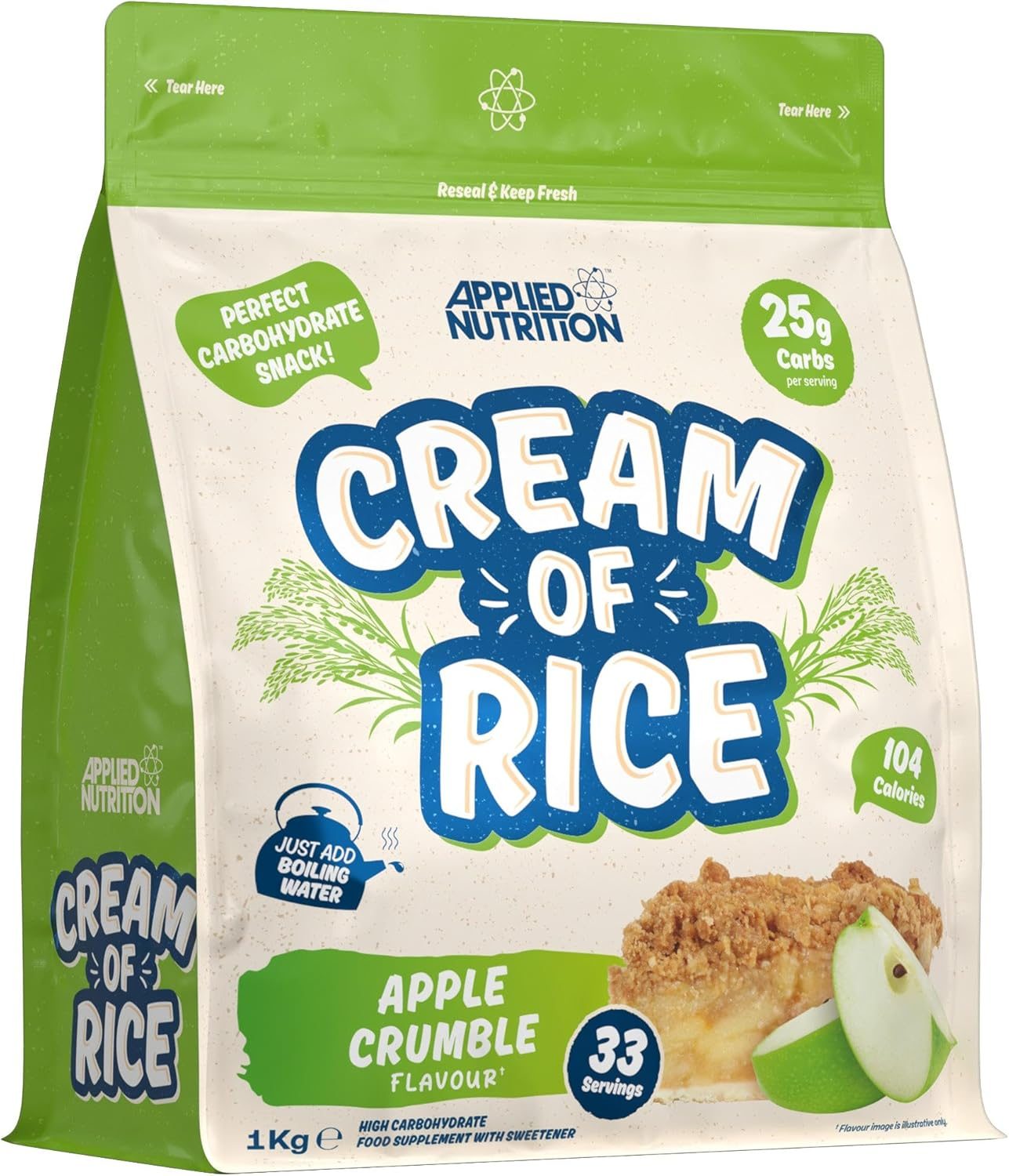 Applied Nutrition Cream Of Rice - Apple Crumble 1kg