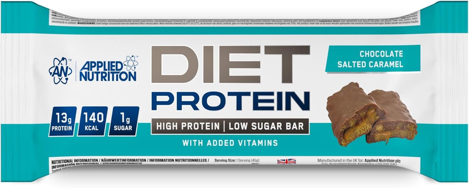 Applied Nutrition Diet Protein Bar (12x45g) - Chocolate Salted Caramel — view 2