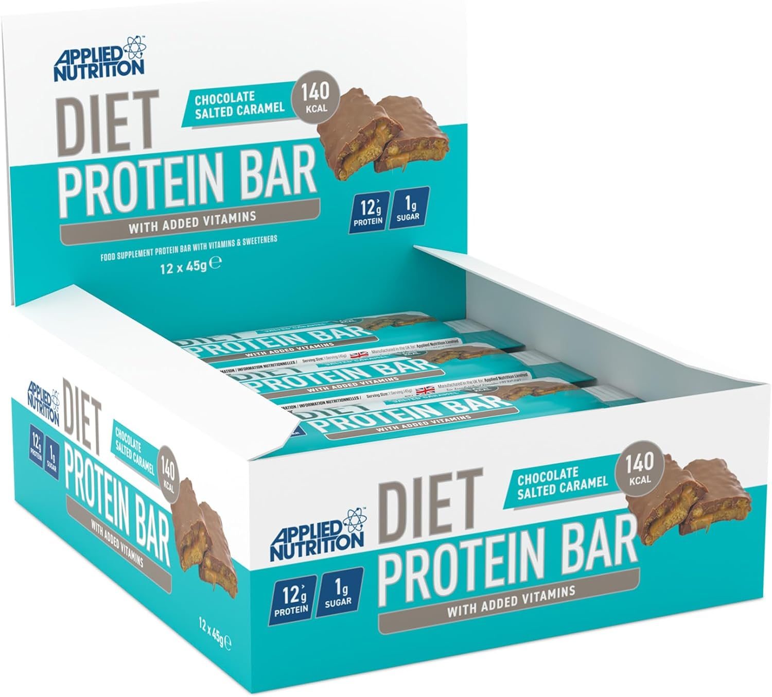 Applied Nutrition Diet Protein Bar (12x45g) - Chocolate Salted Caramel