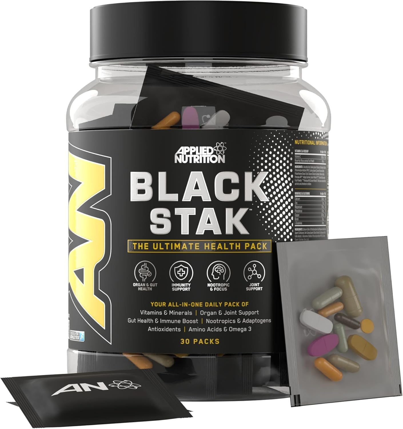 Applied Nutrition Black Stak Ultimate Health Pack (30 Sachets)