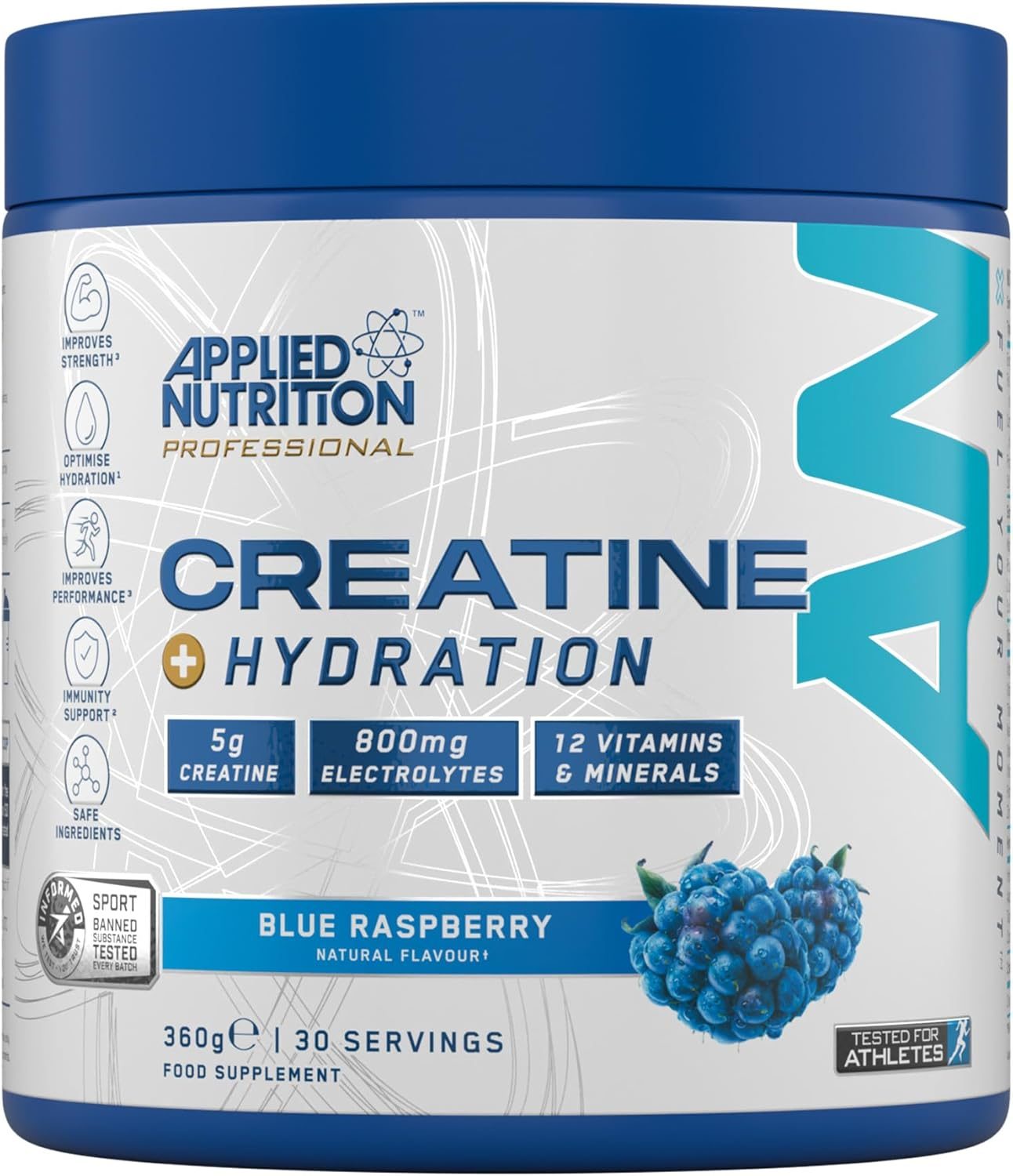 Applied Nutrition Creatine + Hydration - Blue Raspberry 360g