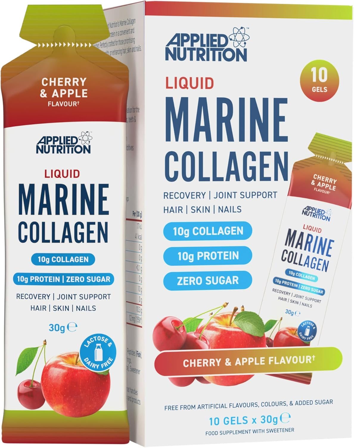 Applied Nutrition Marine Collagen Gels (10x30g) - Cherry Apple
