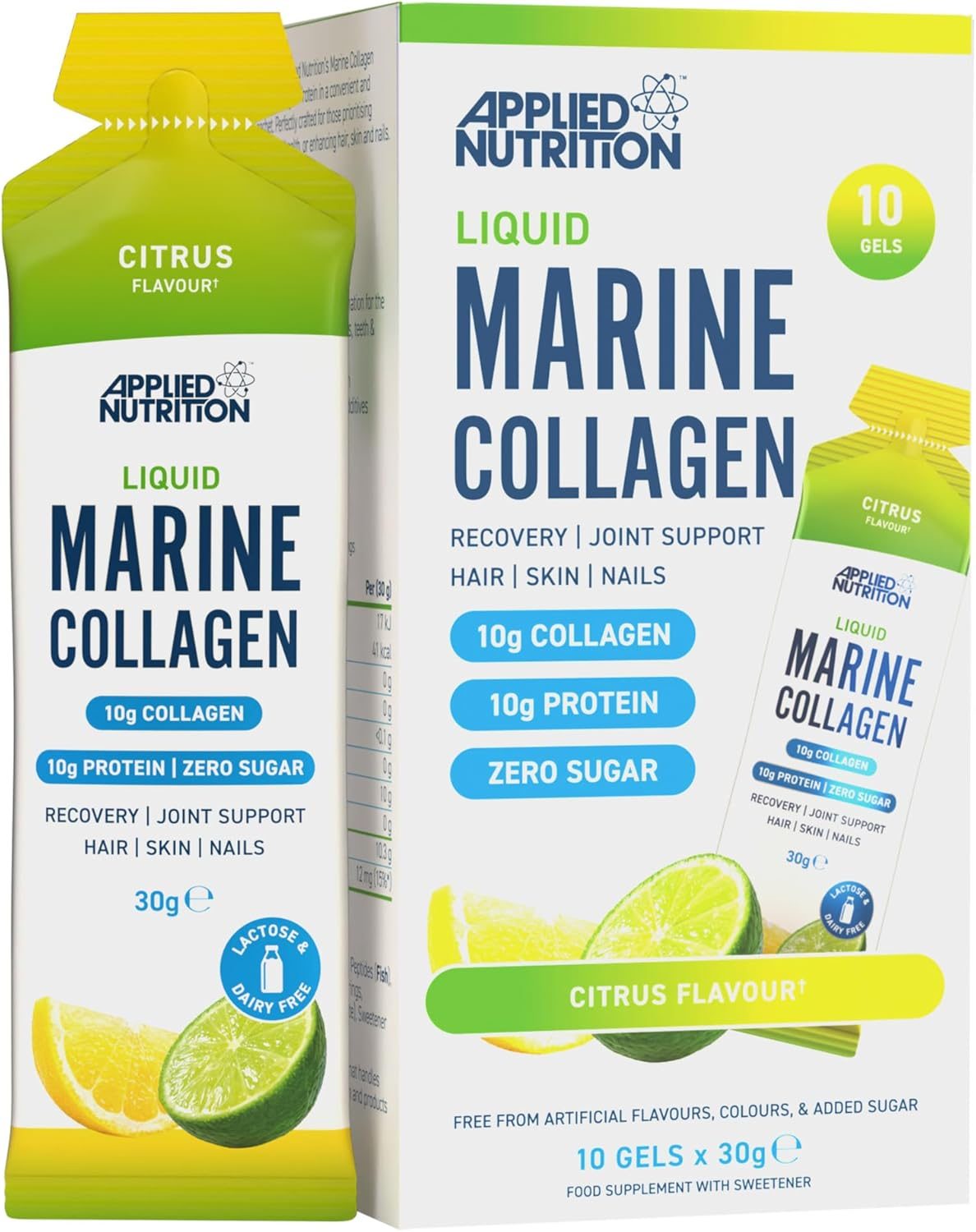 Applied Nutrition Marine Collagen Gels (10x30g) - Citrus