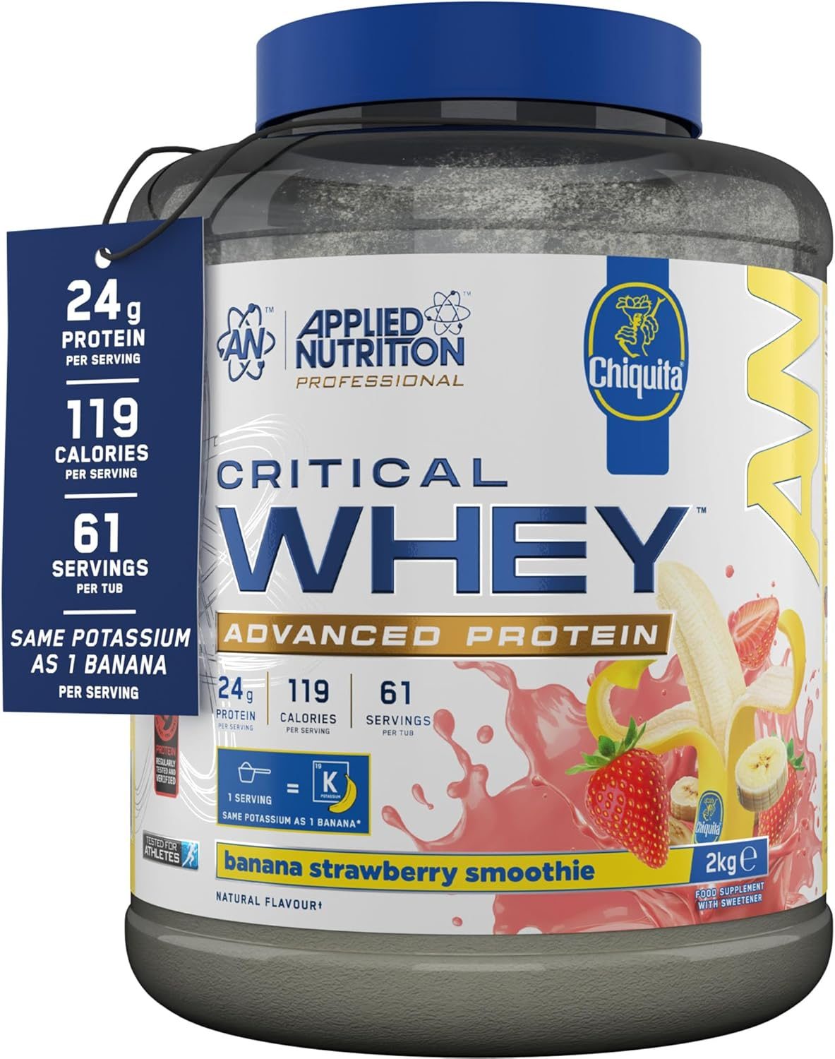 Applied Nutrition Critical Whey - Chiquita Banana Strawberry Smoothie 2kg