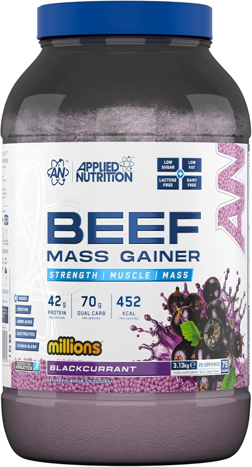 Applied Nutrition Beef Mass Gainer (3.13kg) - Blackcurrant Millions