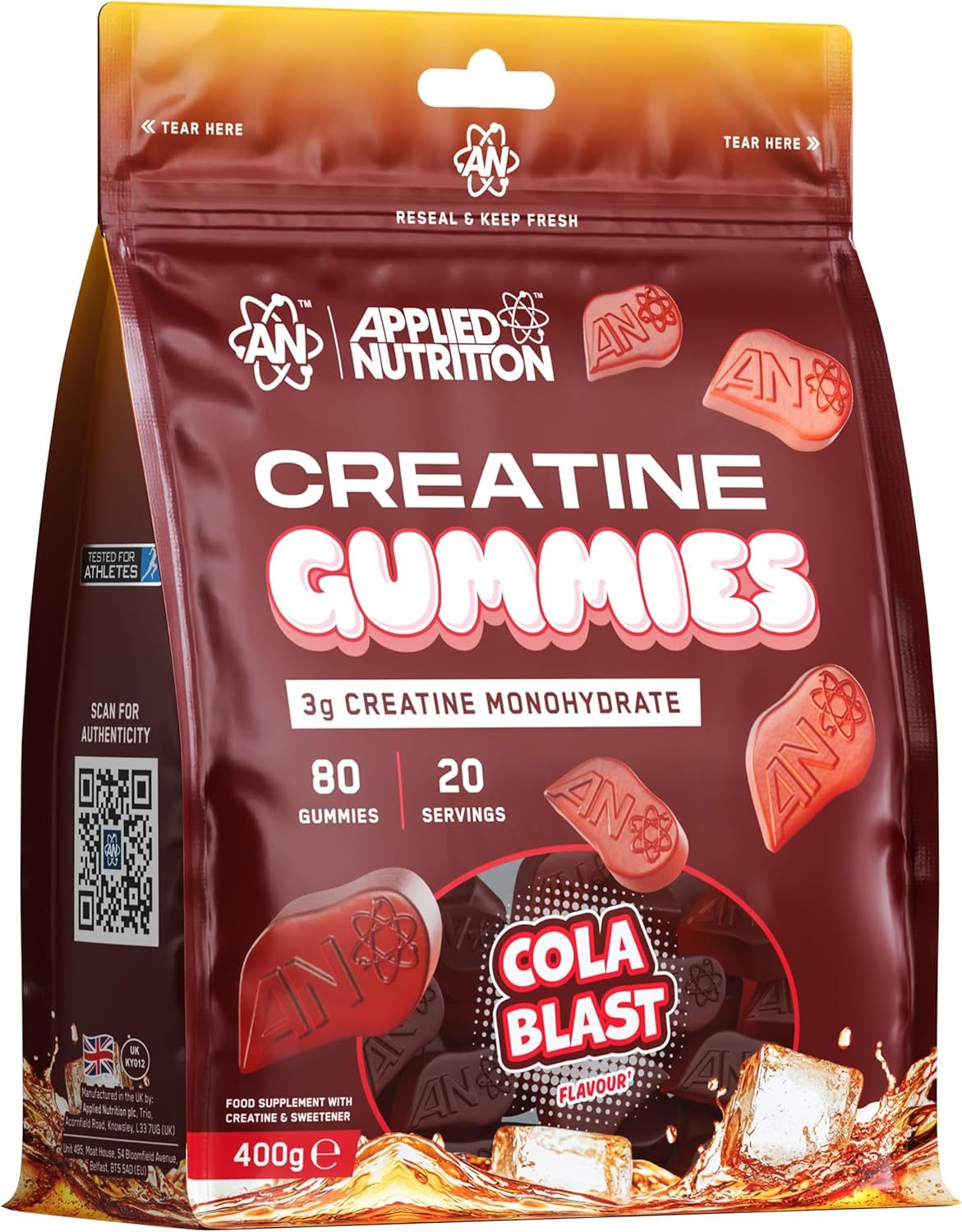 Applied Nutrition Creatine Gummies 80gummies (80 Gummies) - Cola Blast