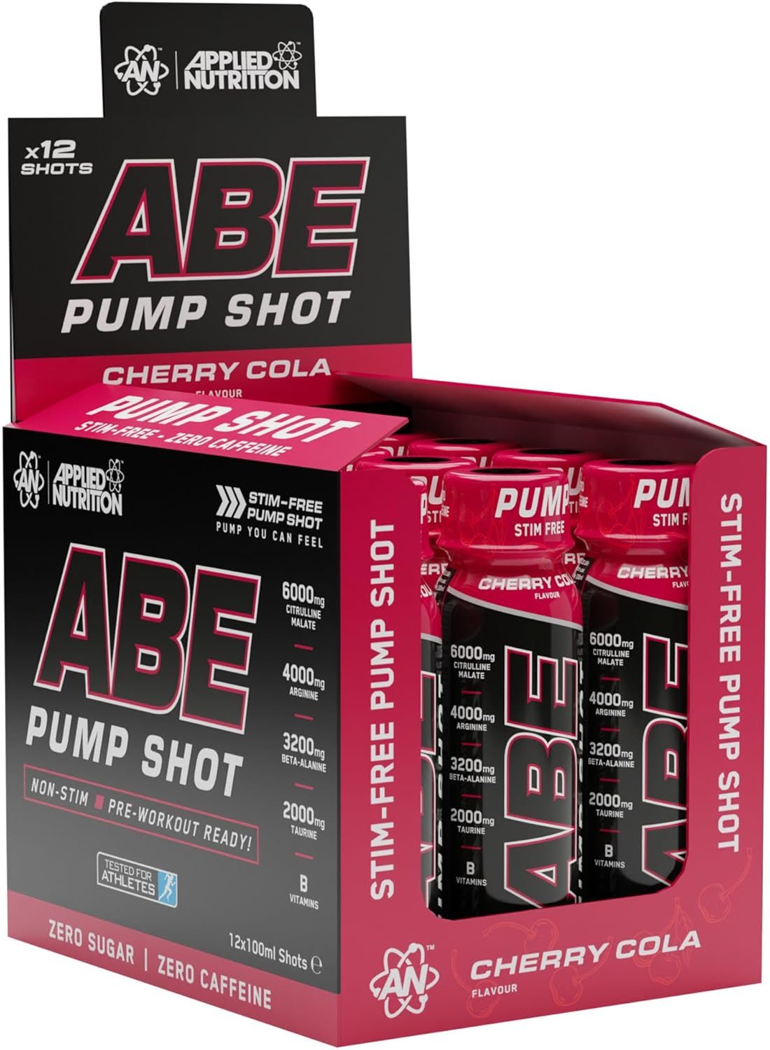 Applied Nutrition Abe Stim Free Pump Shots (12x100ml) - Cherry Cola