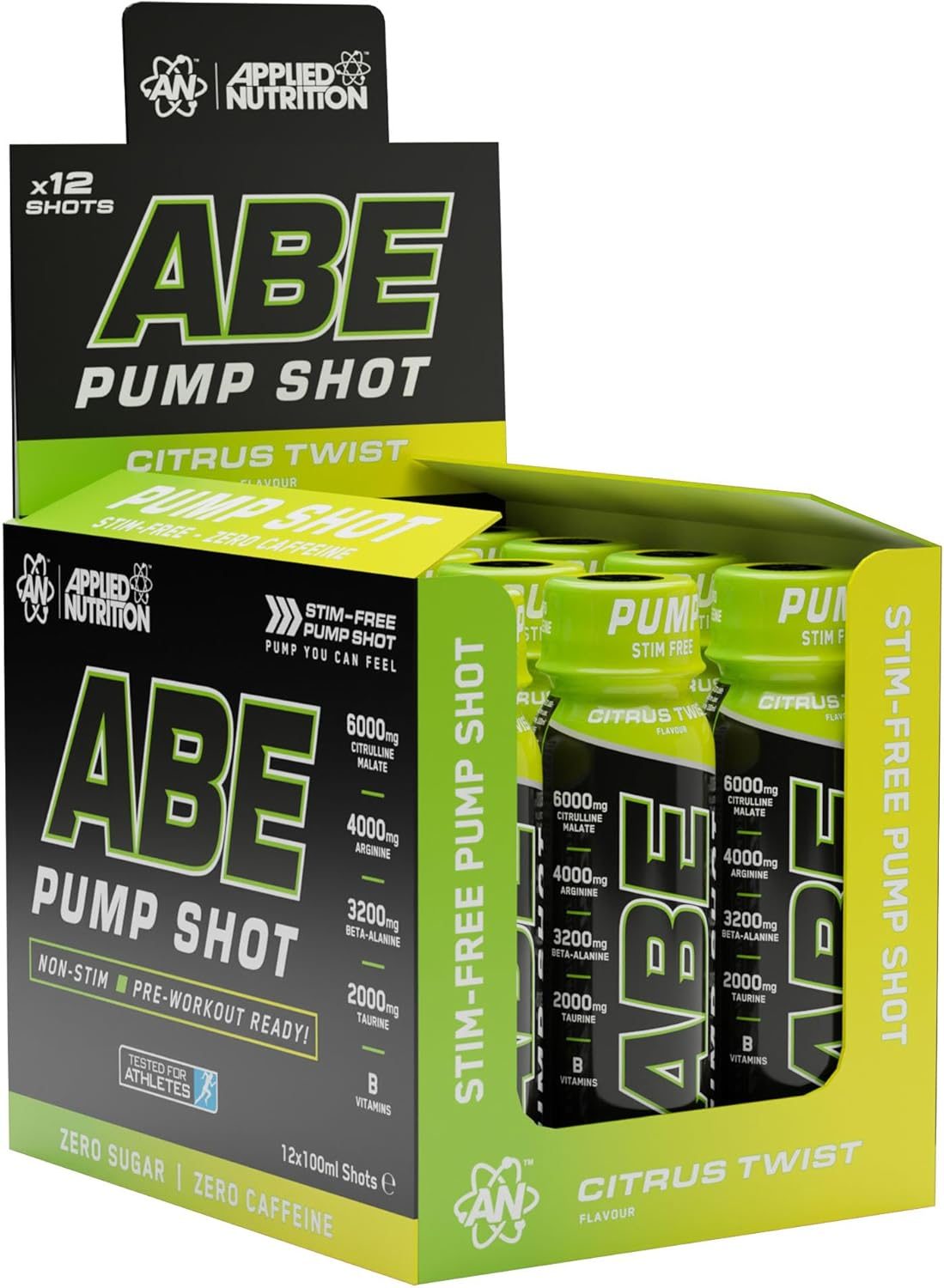 Applied Nutrition Abe Stim Free Pump Shots (12x100ml) - Citrus Twist
