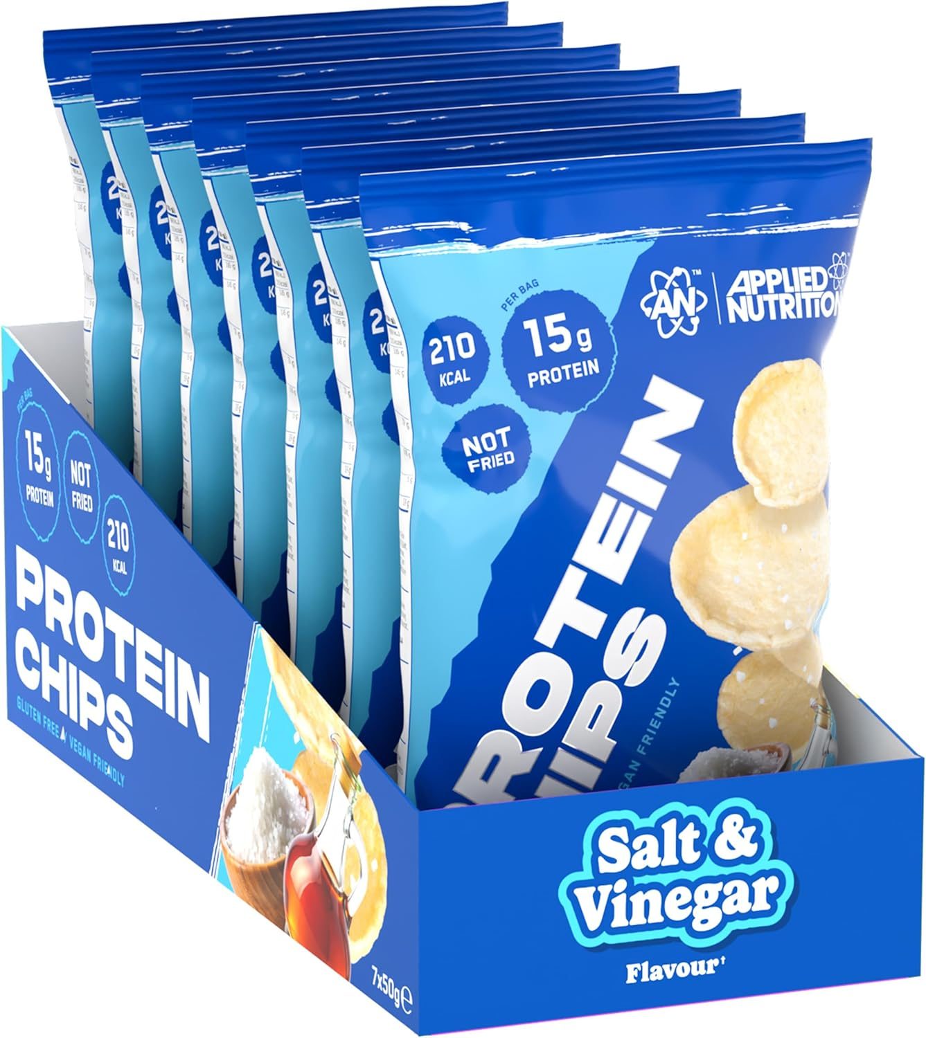 Applied Nutrition Protein Chips (7x50g) - Salt & Vinegar