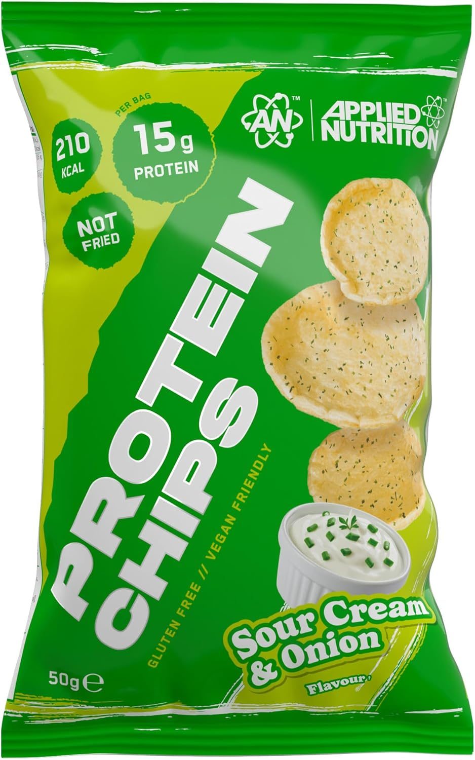 Applied Nutrition Protein Chips (7x50g) - Sour Cream & Onion — view 2