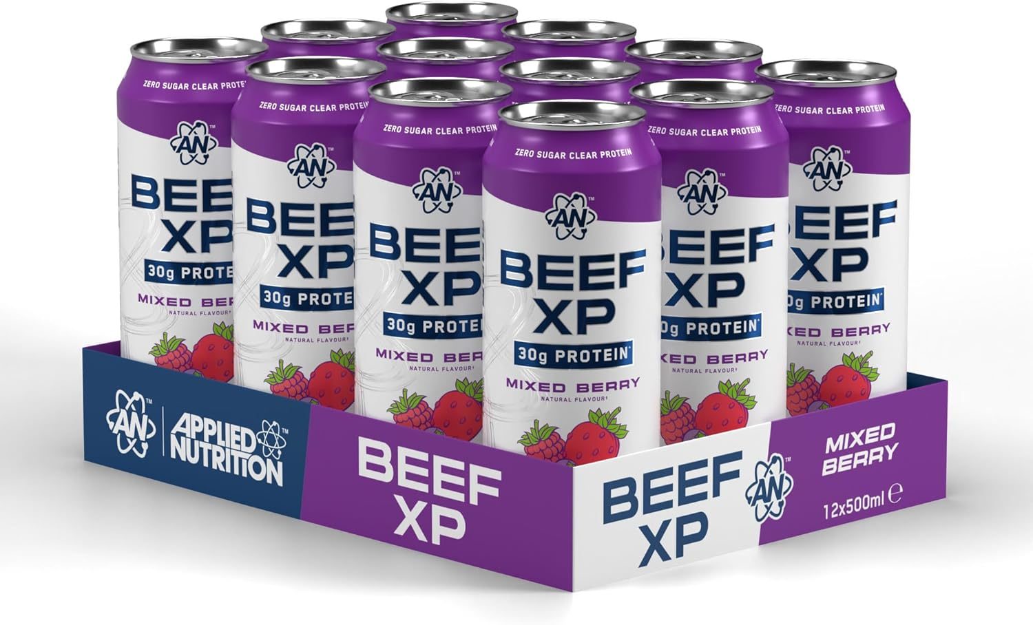 Applied Nutrition Beef Xp - Mixed Berry 12x500ml