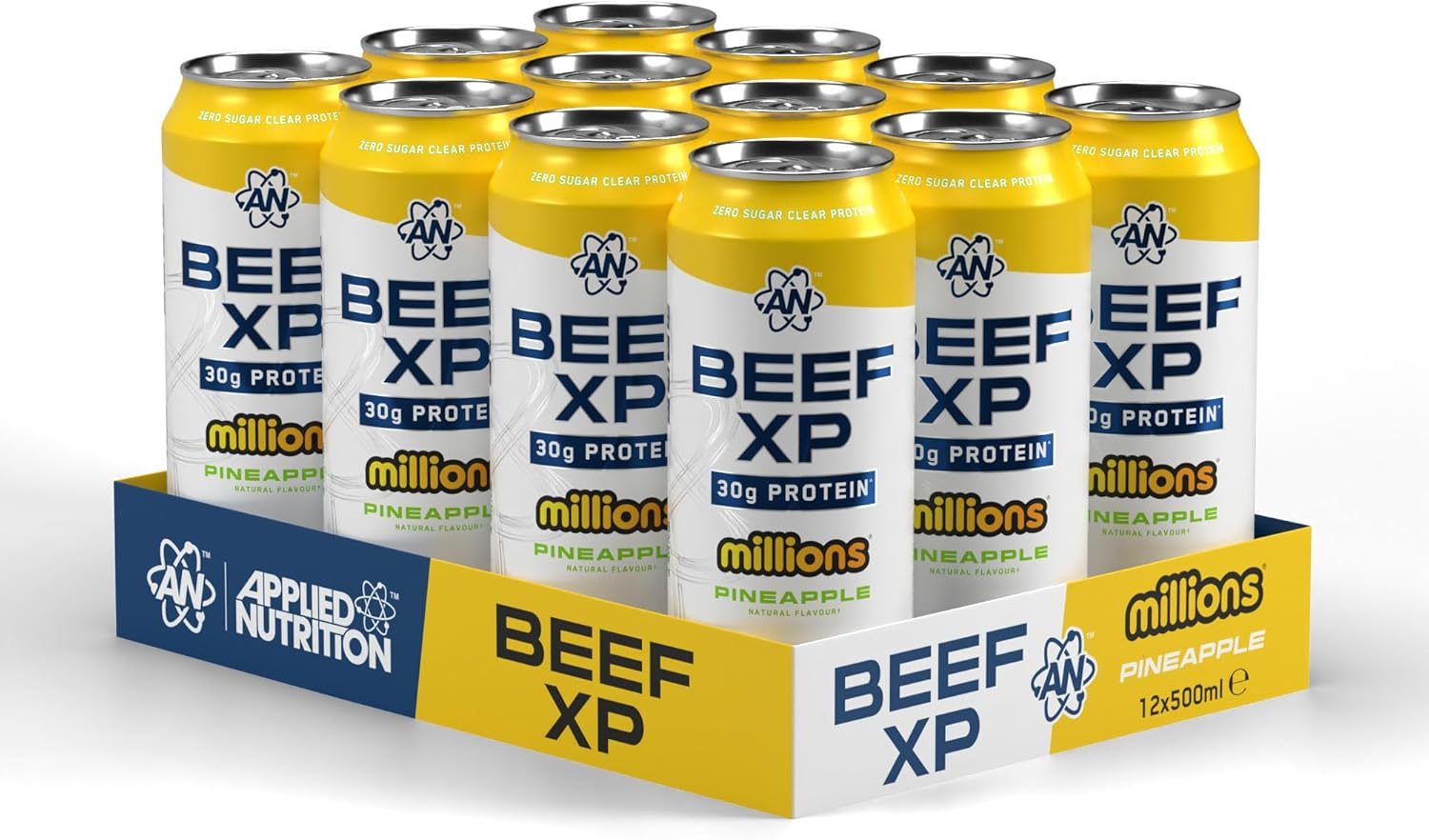 Applied Nutrition Beef Xp - millions Pineapple 12x500ml