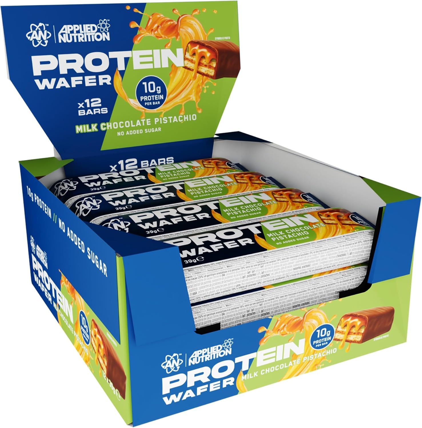 Applied Nutrition Protein Wafer (12x39g) - Chocolate Pistachio