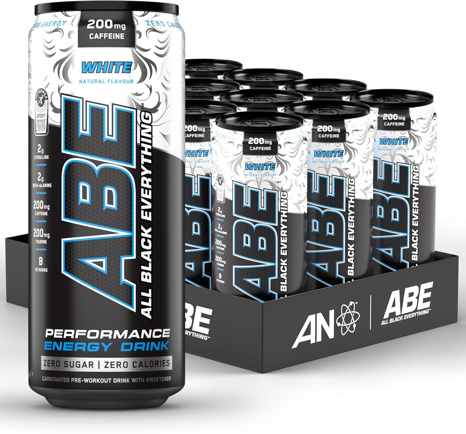 Applied Nutrition Abe Carbonated Can (12x330ml) - White