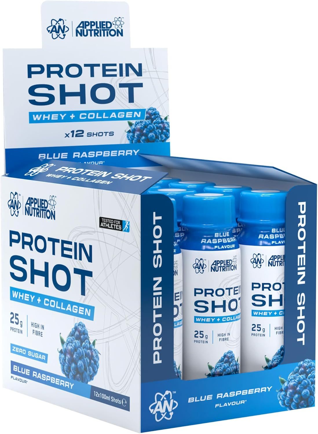 Applied Nutrition Protein Shot (12x 100ml) - Blue Raspberry