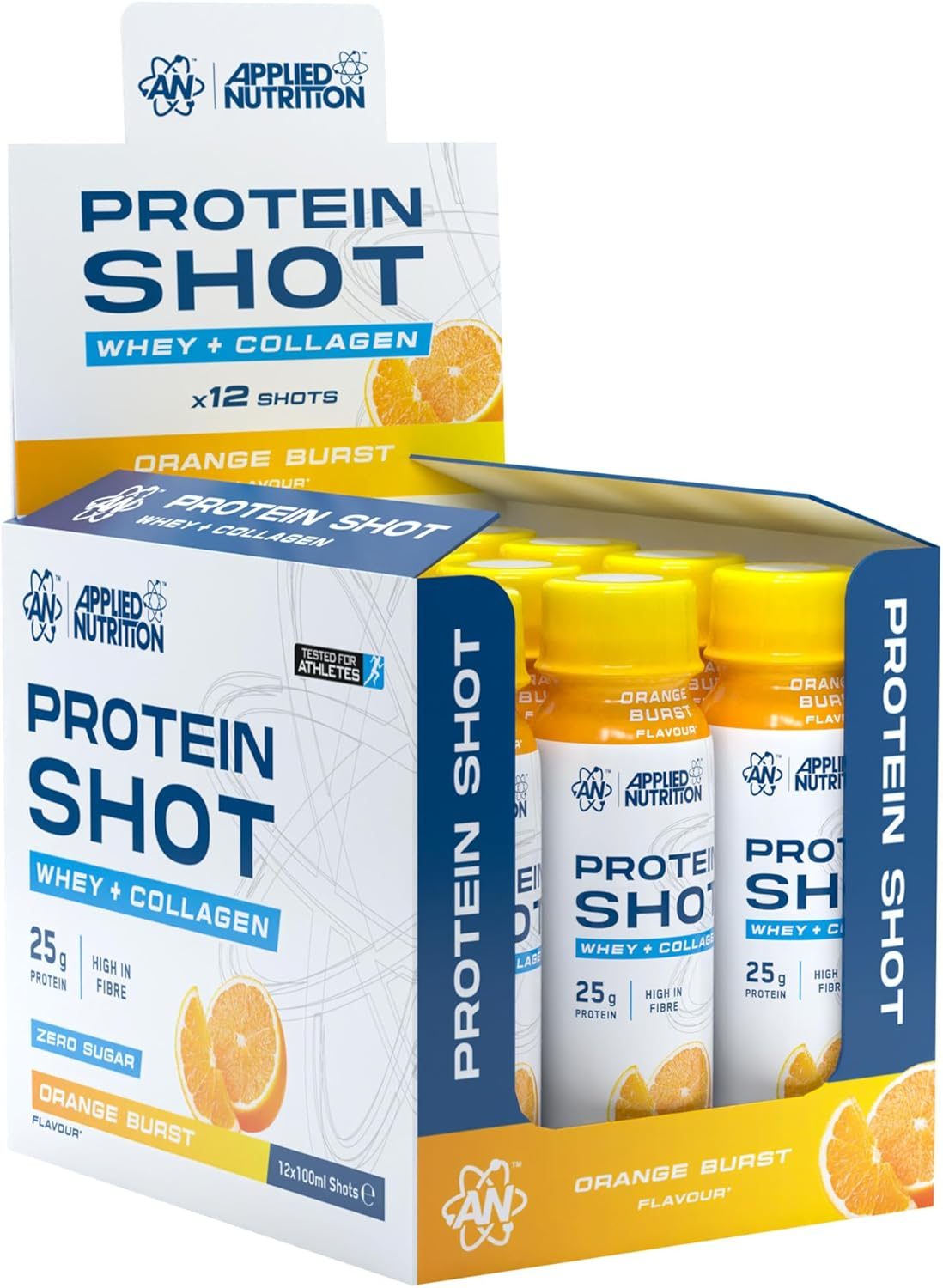 Applied Nutrition Protein Shot (12x 100ml) - Orange Burst