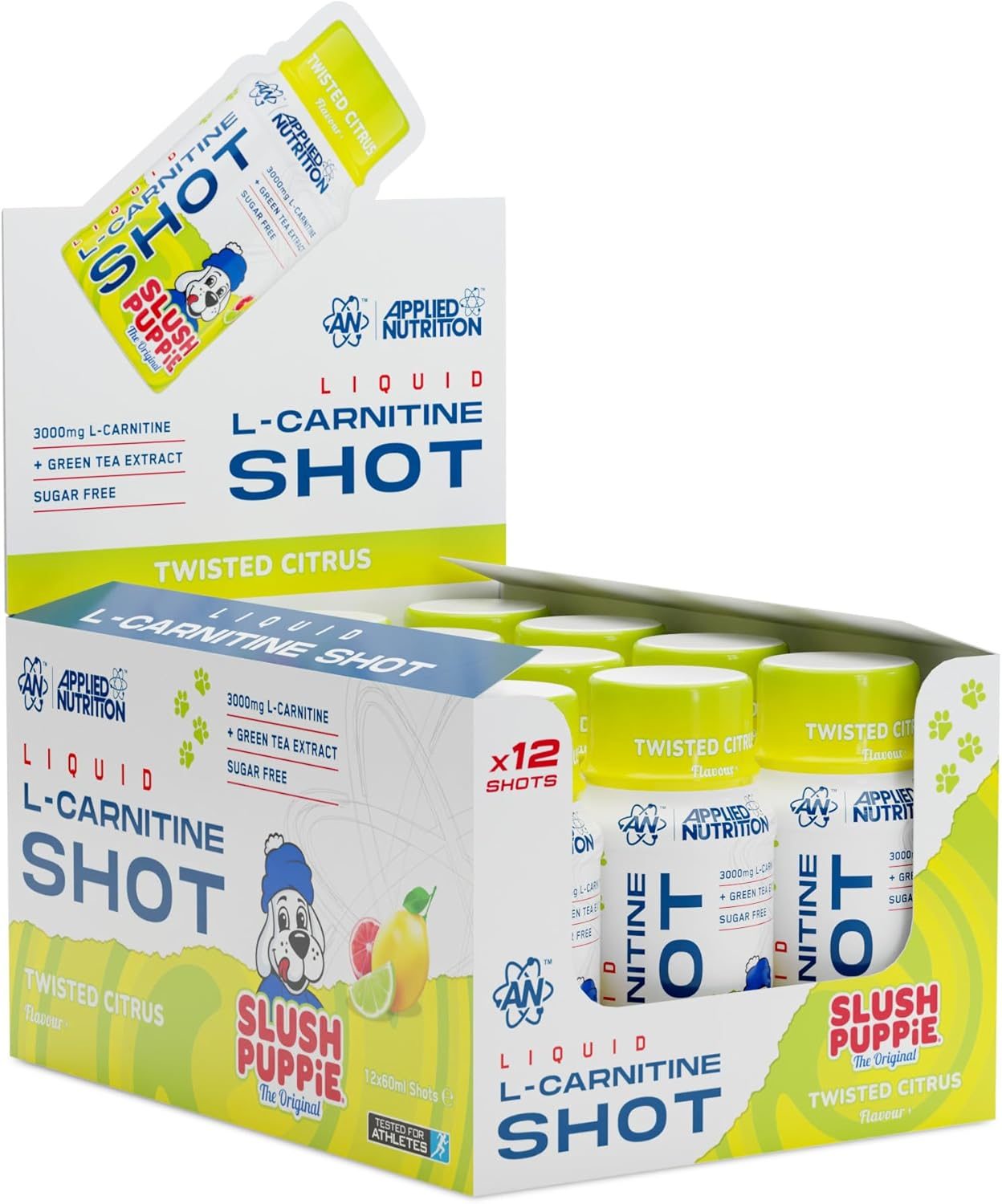 Applied Nutrition L Carnitine Shot (12 x 60 ml) - SLUSH PUPPiE Twisted Citrus