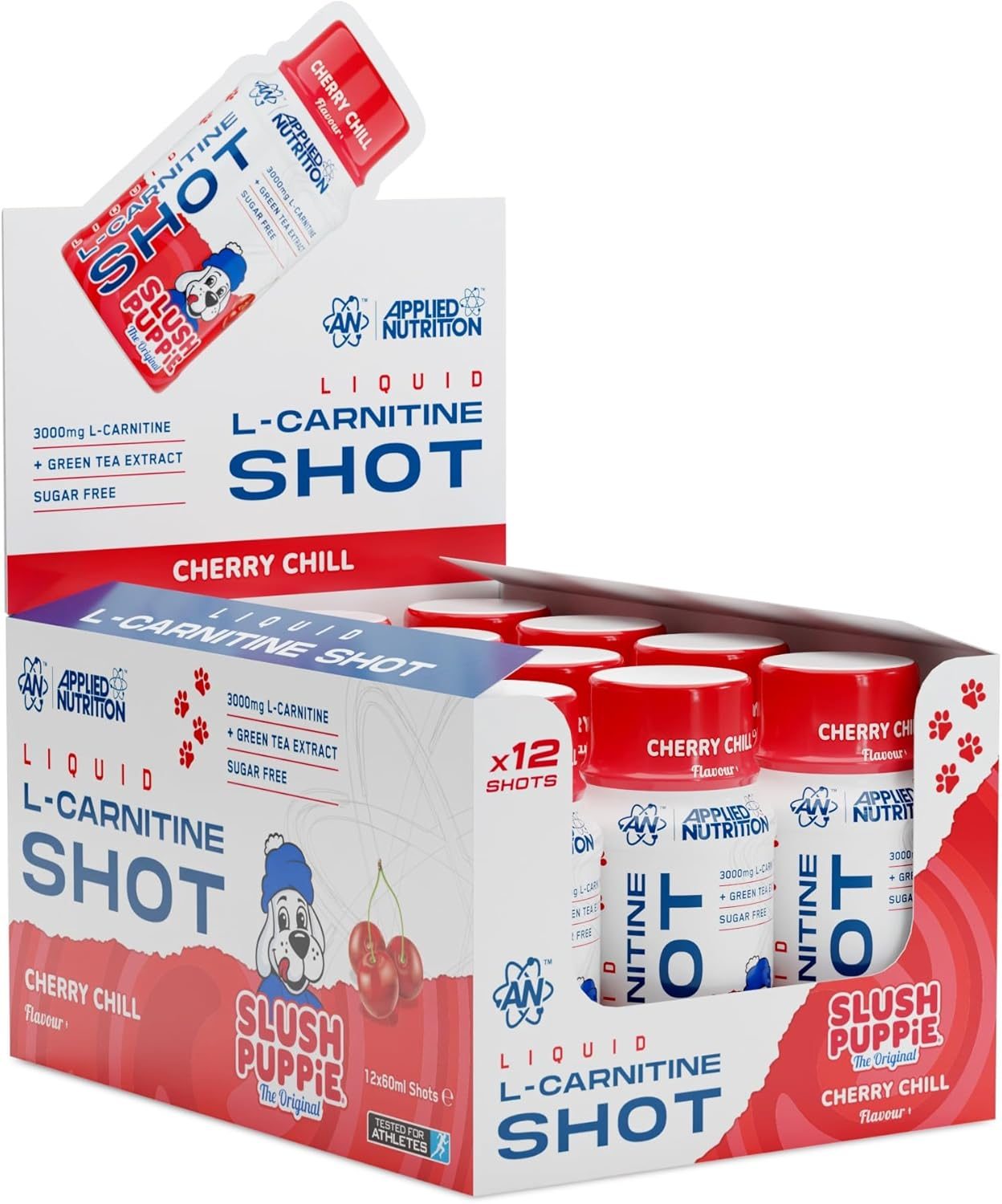 Applied Nutrition L Carnitine Shot (12 x 60 ml) - SLUSH PUPPiE Cherry Chill