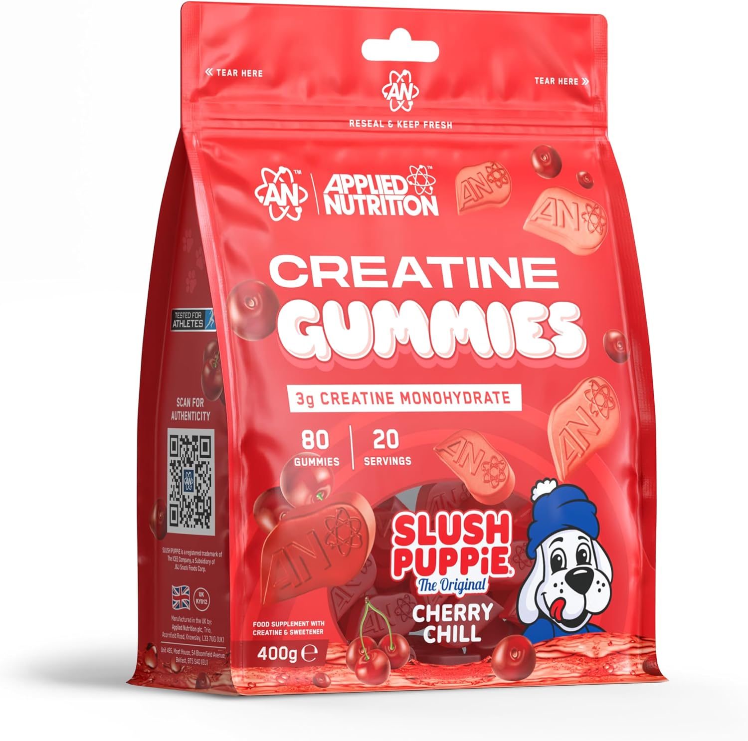 Applied Nutrition Creatine Gummies 80gummies (80 Gummies) - Cherry Chill SLUSH PUPPiE