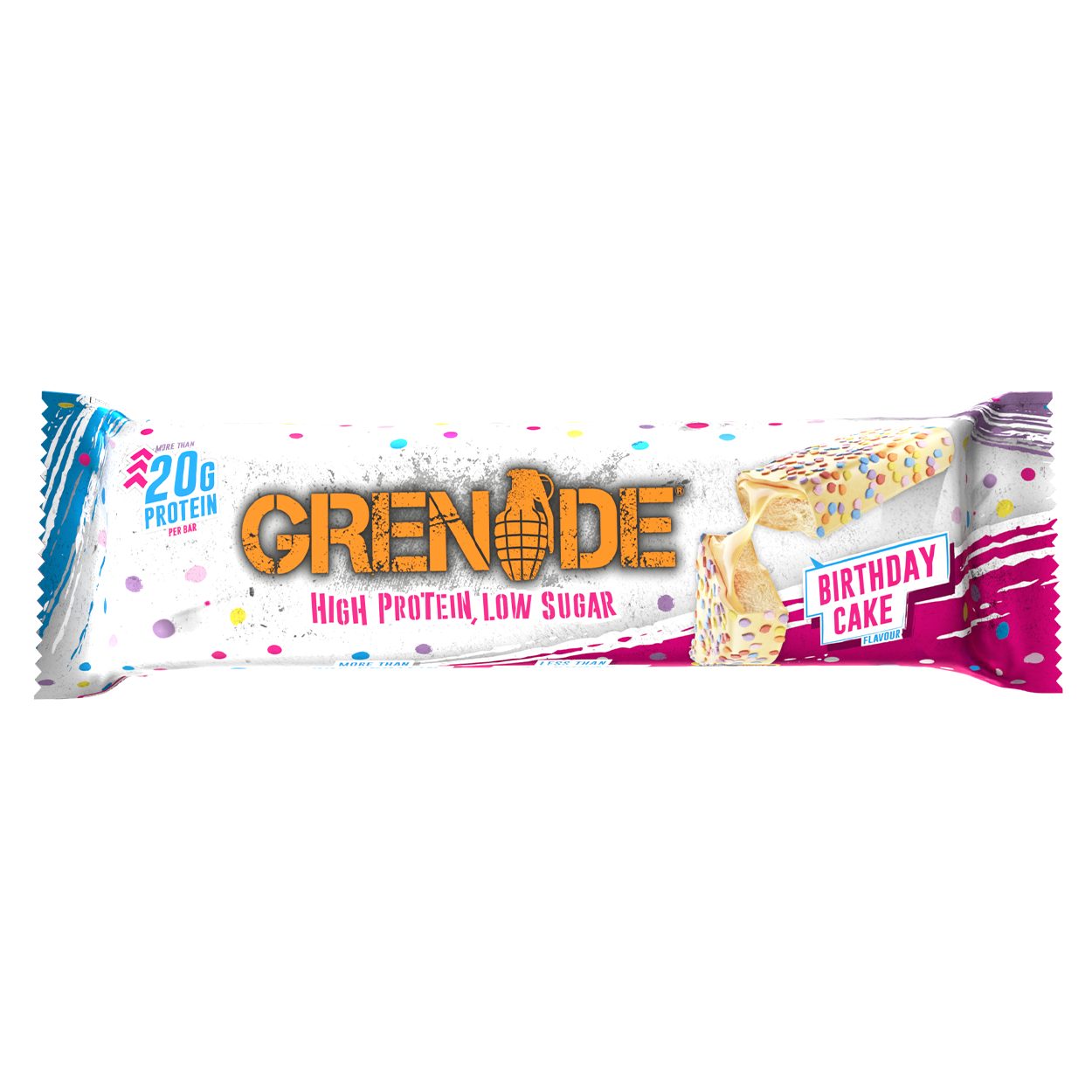 Grenade Protein Bar - Birthday Cake 12x60g — view 2