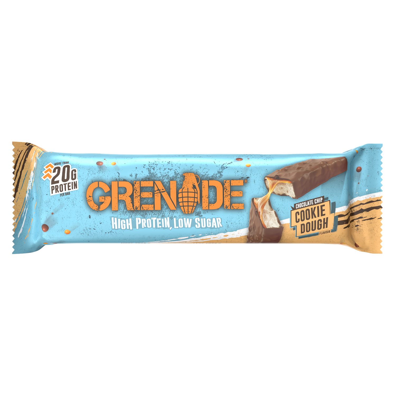 Grenade Protein Bar - Chocolate Chip Cookie Dough 12x60g — view 2