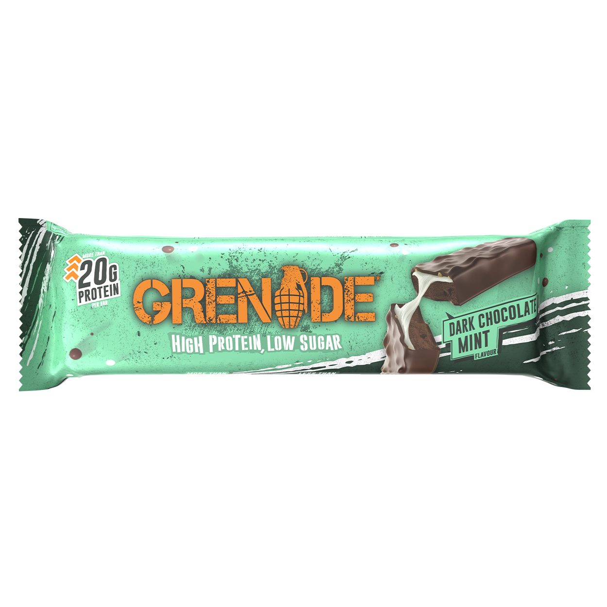 Grenade Protein Bar - Dark Choc Mint 12x60g — view 2