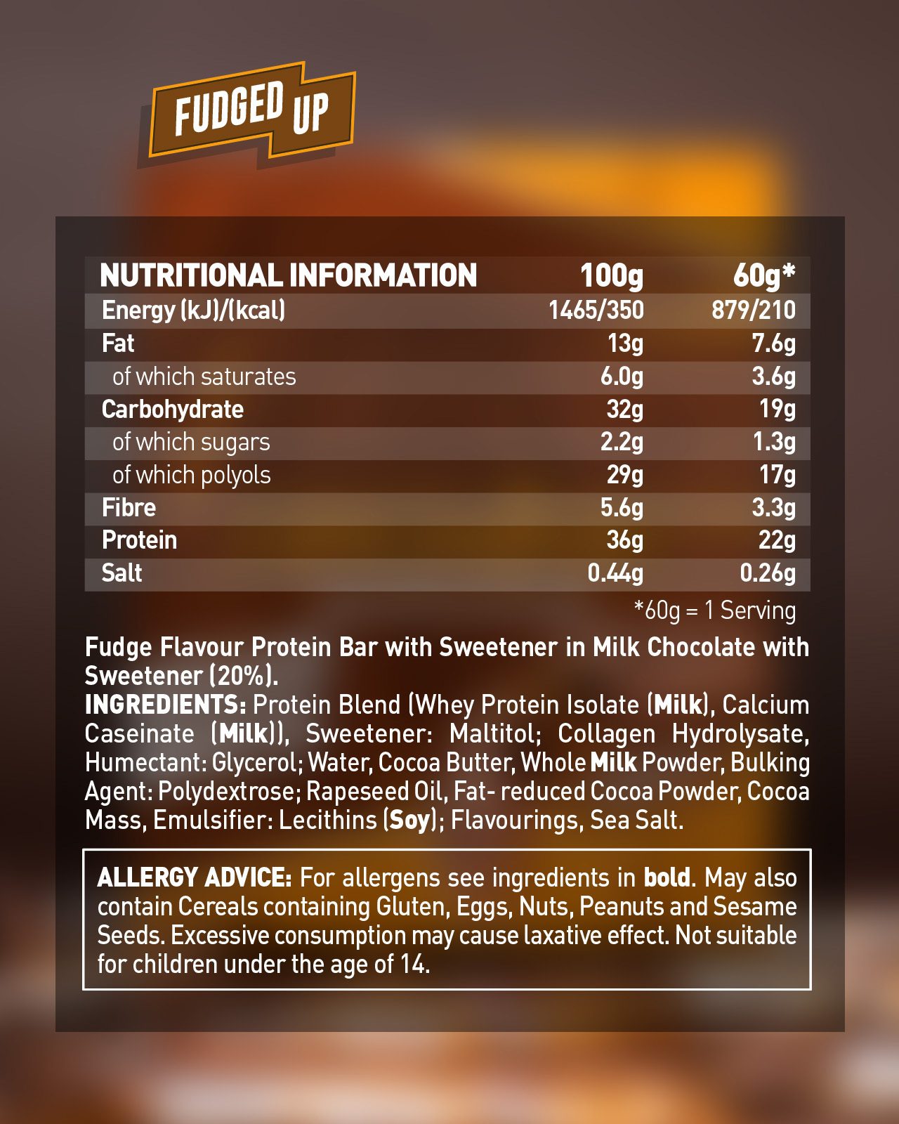Grenade Protein Bar - Fudged Up 12x60g — view 3
