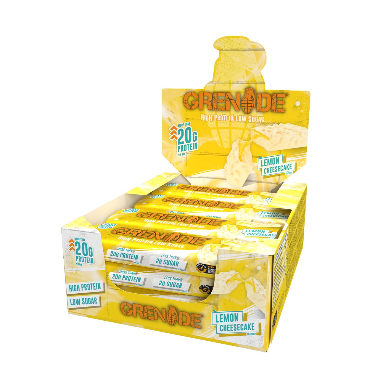 Grenade Protein Bar - Lemon Cheesecake 12x60g