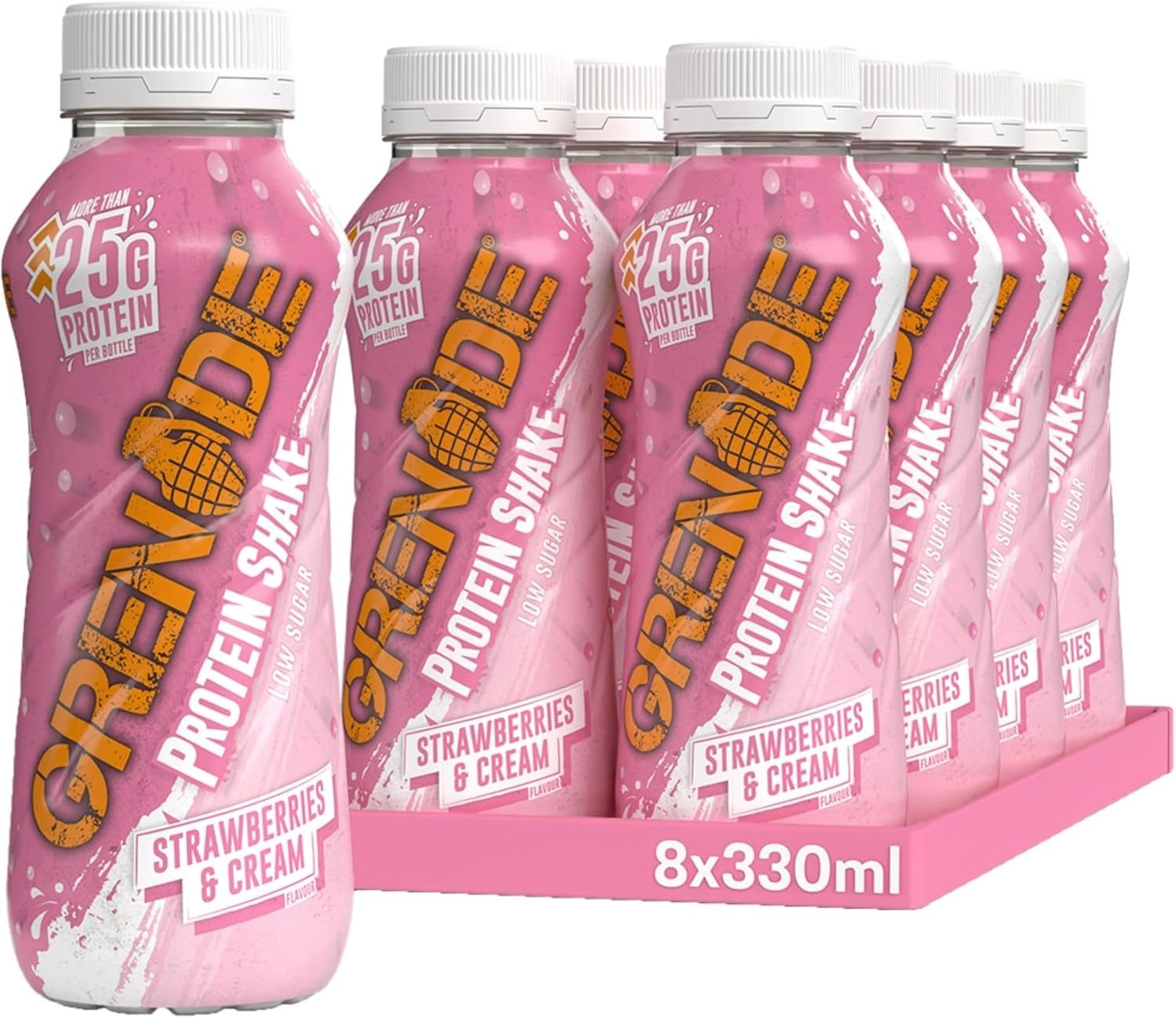 Grenade Protein Shake (8x330ml) - Strawberries & Cream