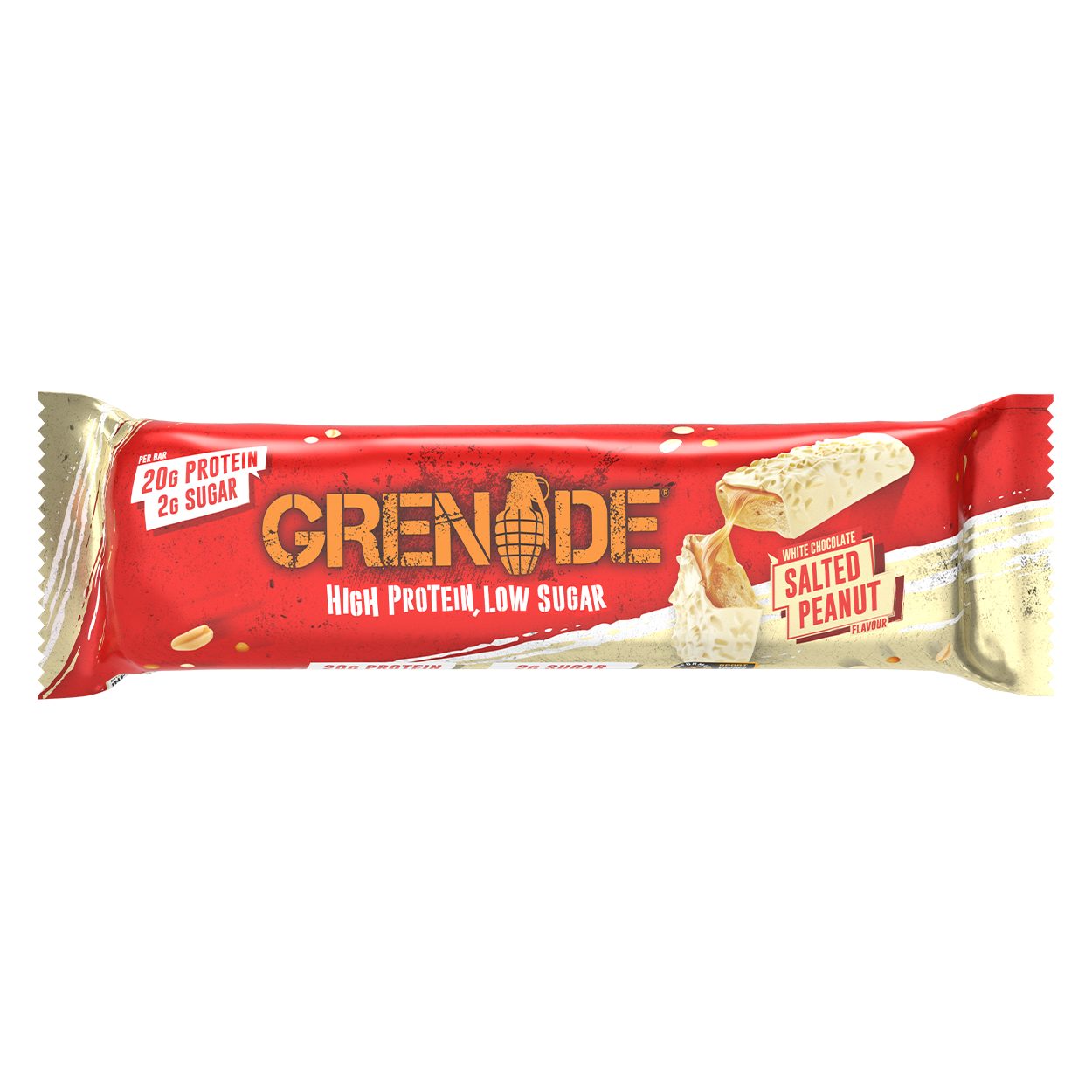 Grenade Protein Bar - White Chocolate Salted Peanut 60g