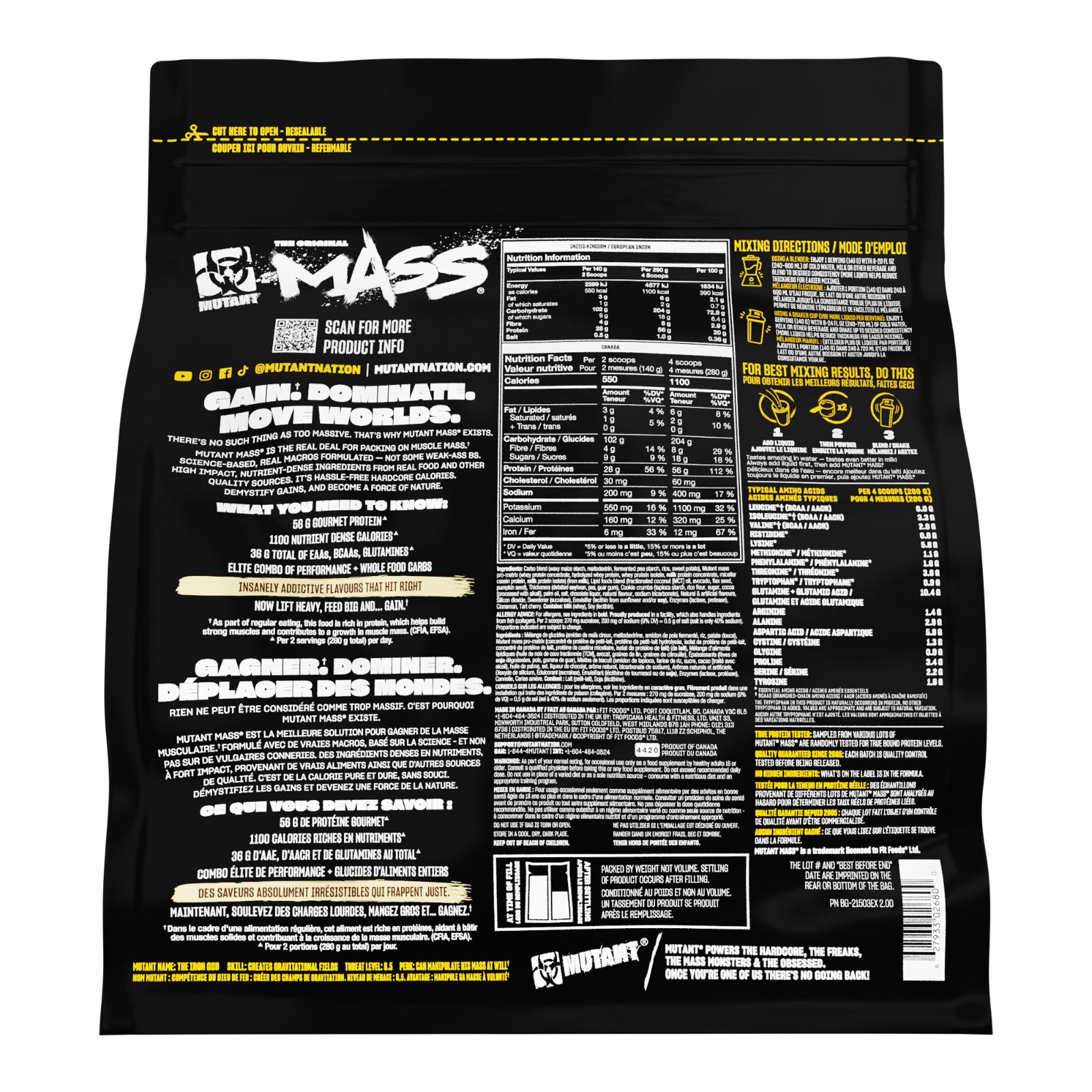 Mutant Mass - Triple Chocolate 2.27kg — view 2