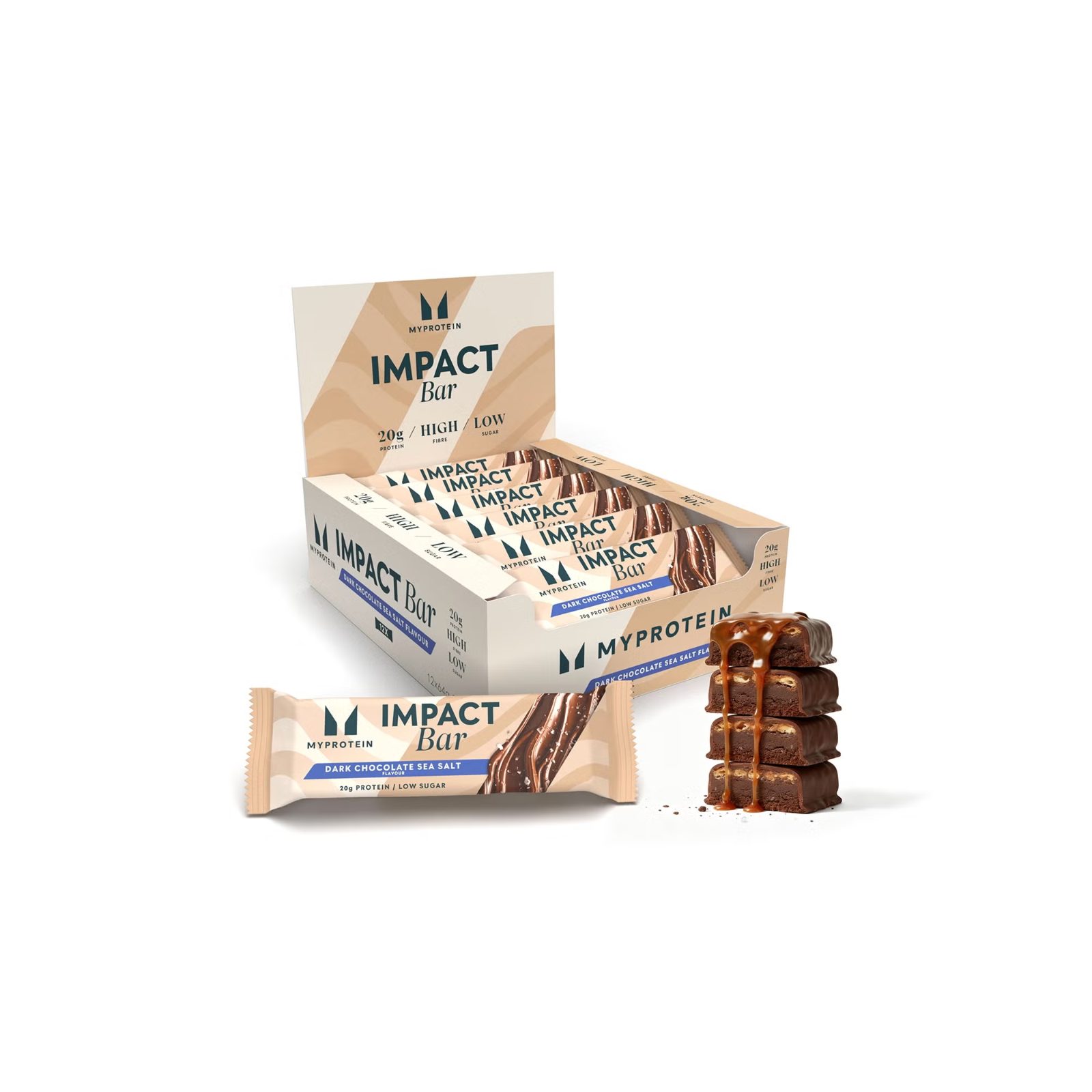 Myprotein Impact Protein Bar (12x64g) - Dark Chocolate Sea Salt