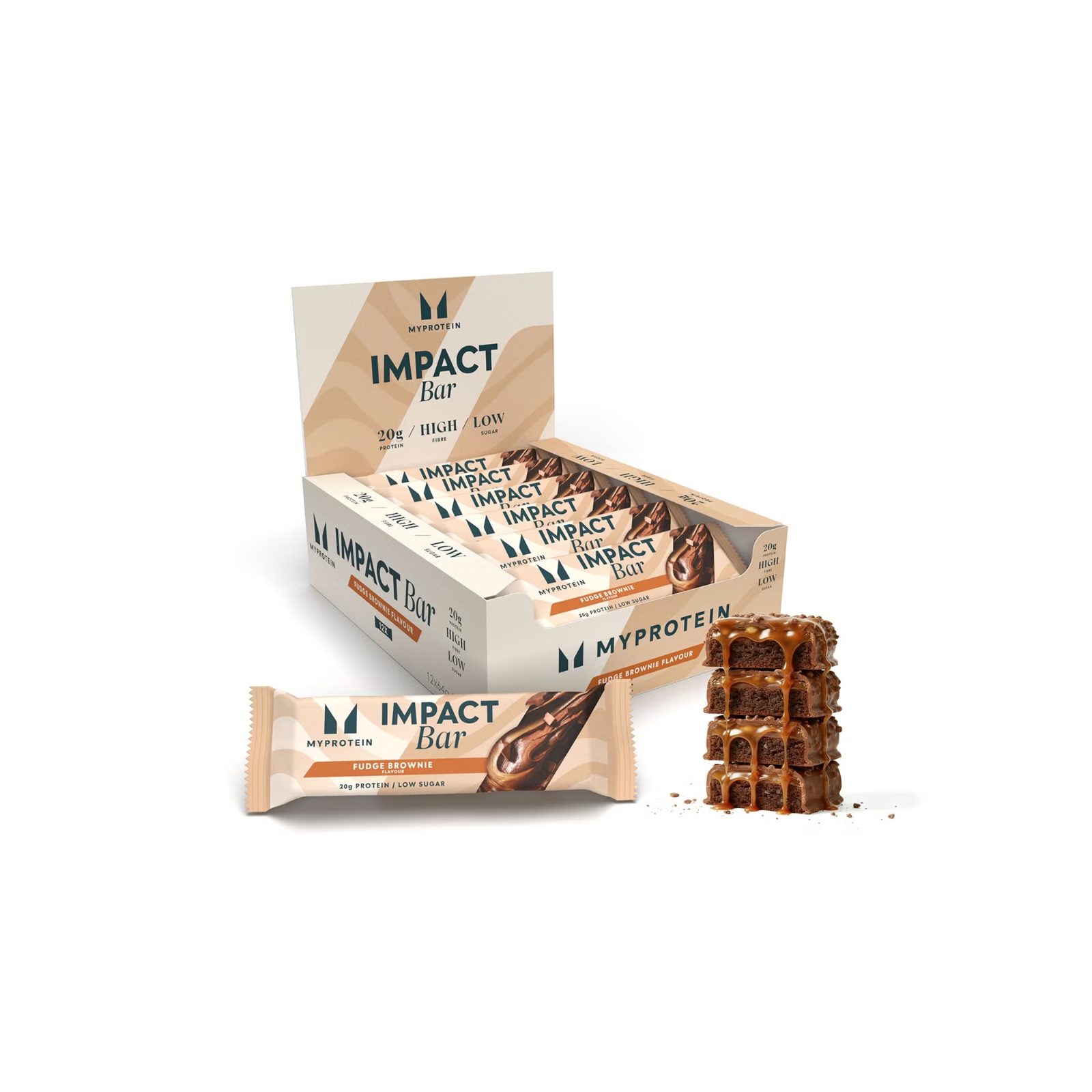 Myprotein Impact Protein Bar (12x64g) - Fudge Brownie