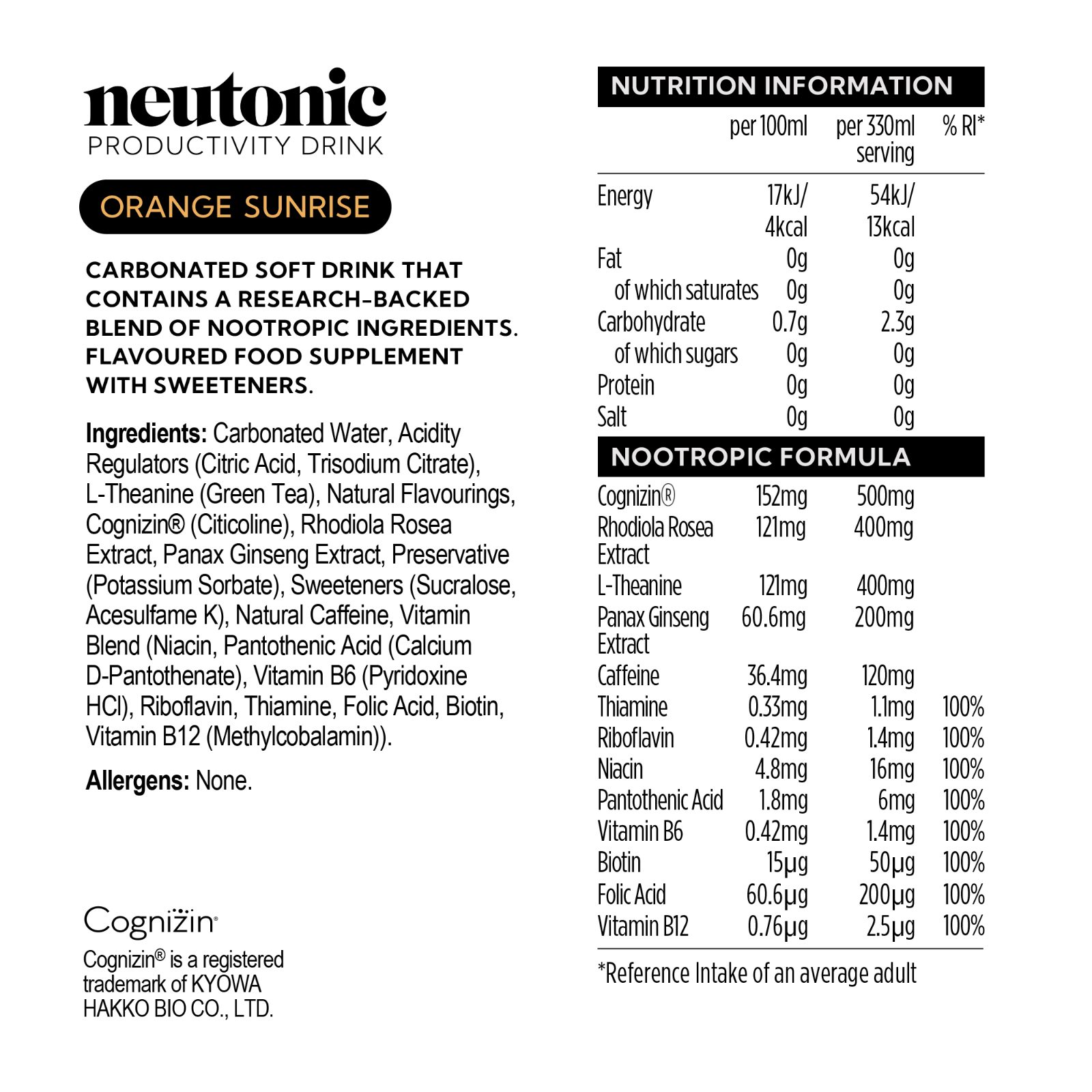 Neutonic Orange (12x330ml) — view 5